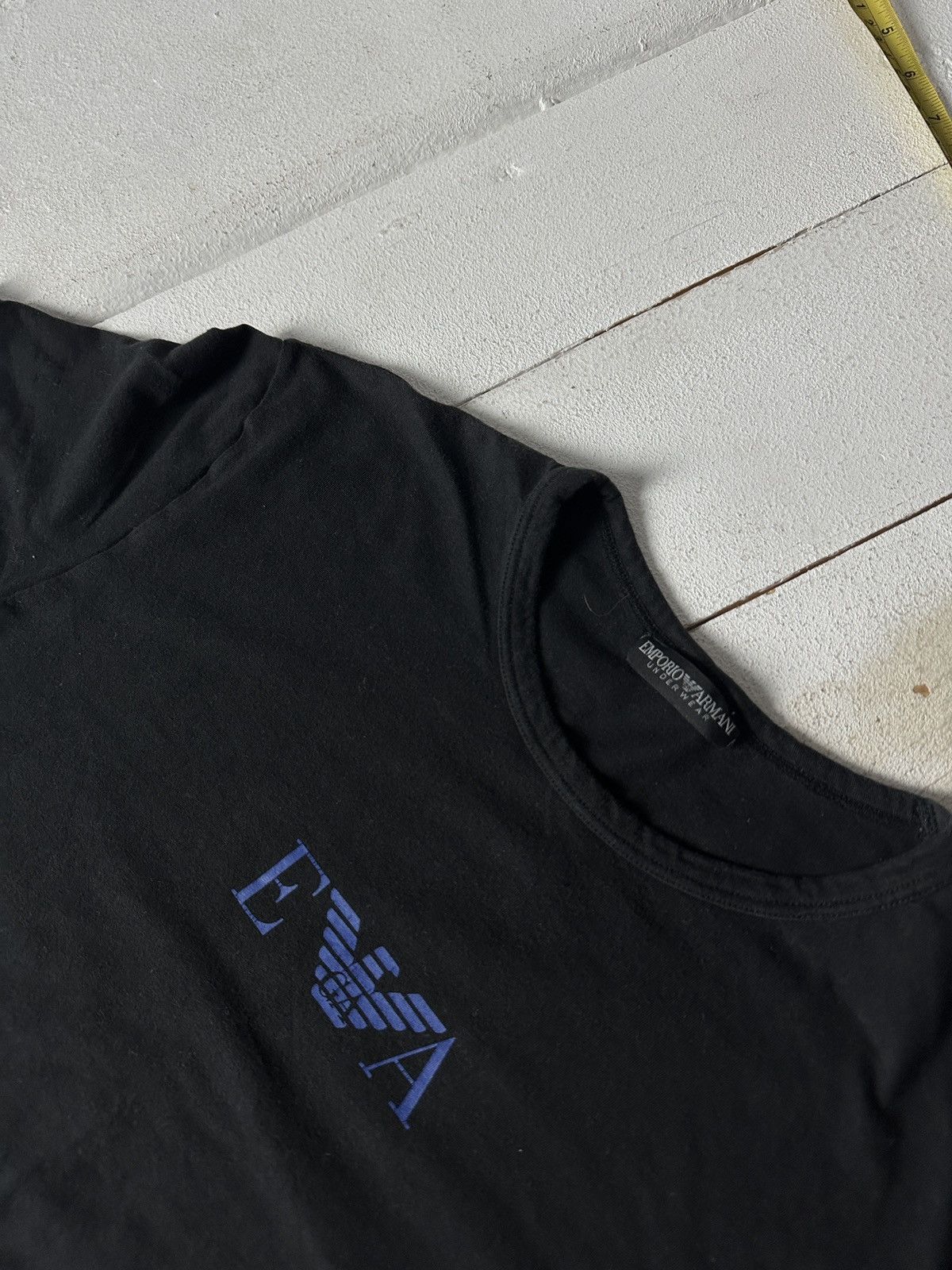 Emporio Armani 🚨Y2K Big Logo EMPORIO ARMANI T-shirt Avant Garde Size US M / EU 48-50 / 2 - 3 Thumbnail