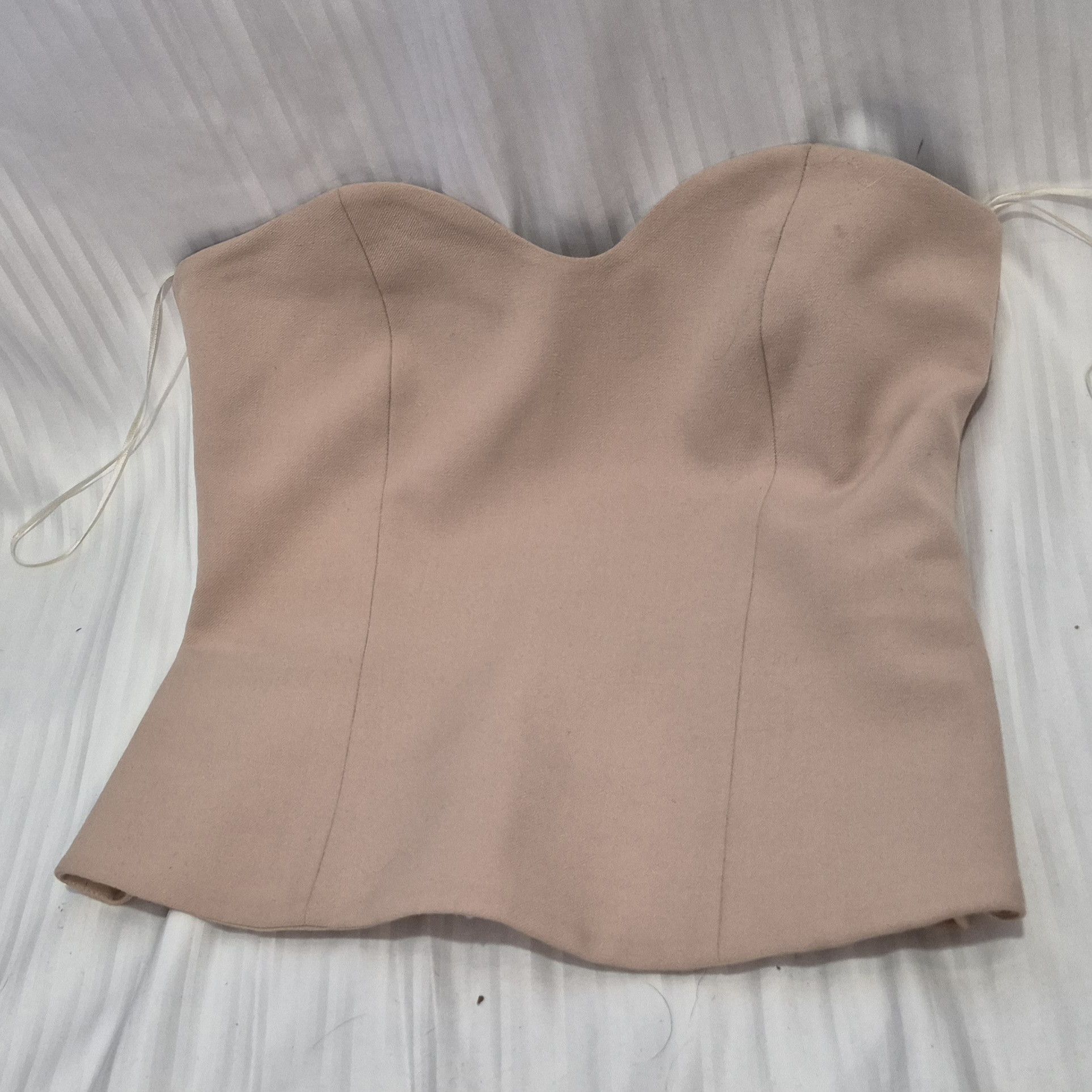 Zara Zara XS Dusty Pink Strapless Bustier Top Size XS / US 0-2 / IT 36-38 - 1 Thumbnail
