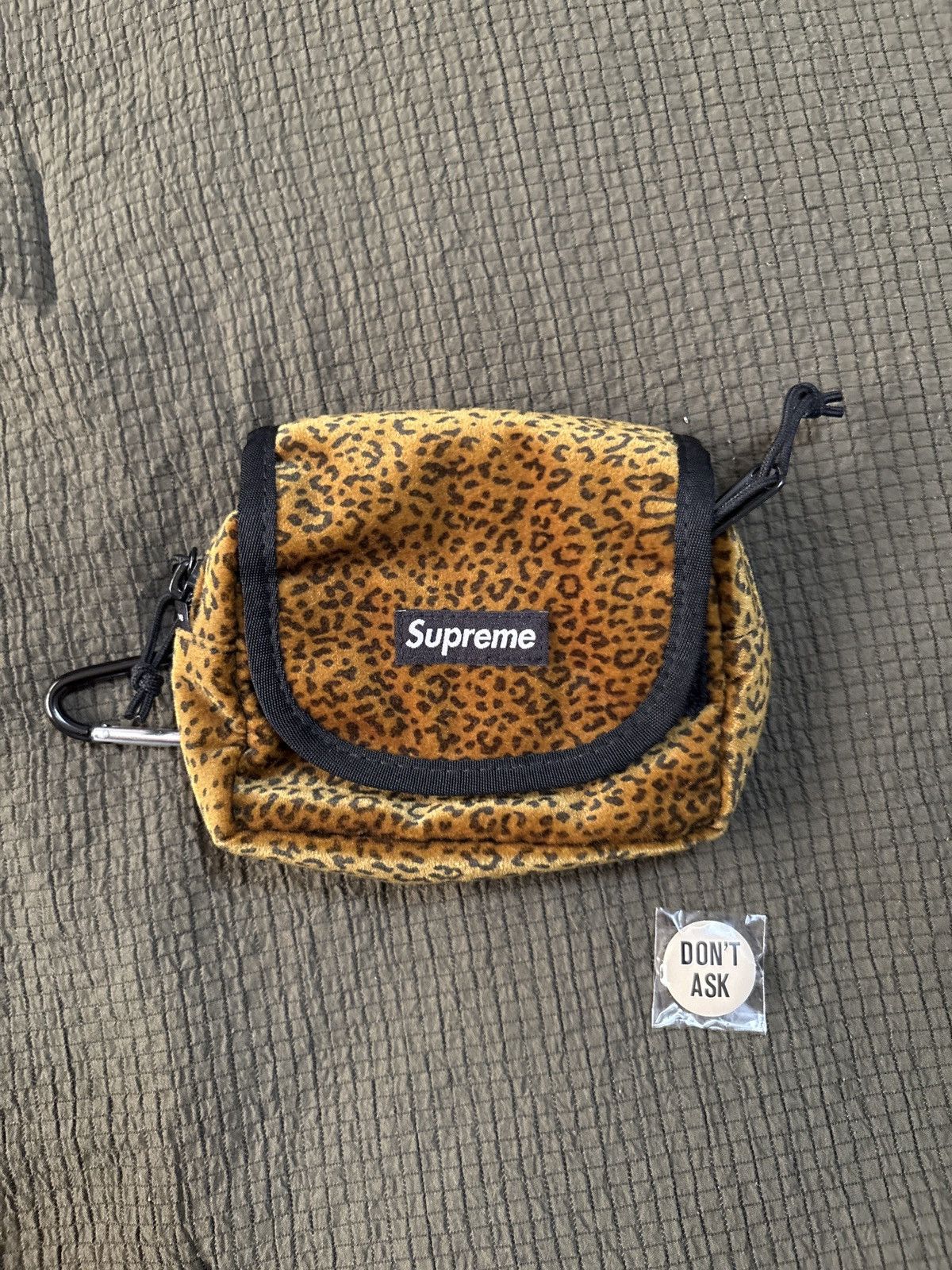 Supreme Supreme FW25 Velvet mini pouch “Tan Leopard” | Grailed