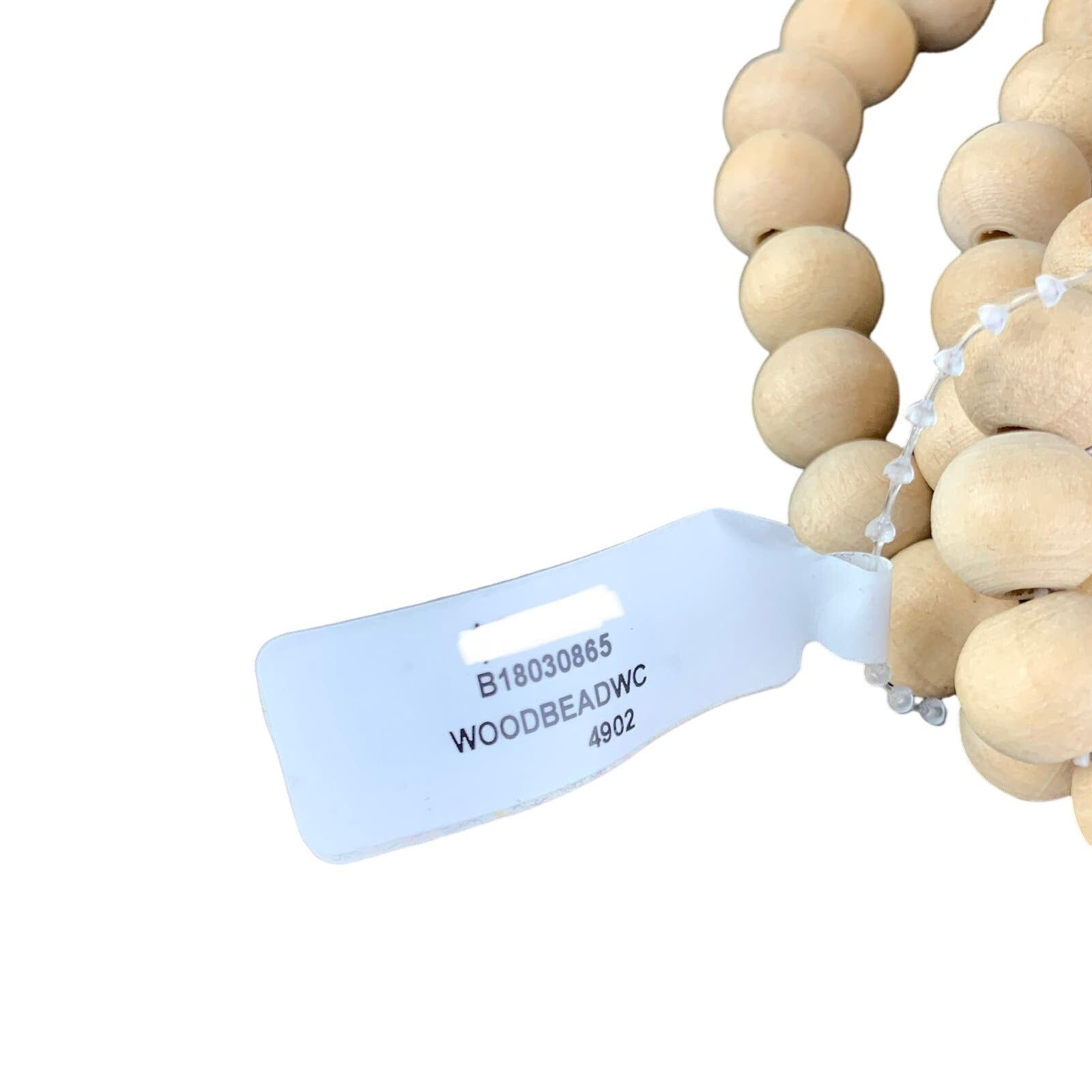 Other Wooden Bead Stretch Bracelet Cowrie Shell Tassel Boho x3 Size ONE SIZE - 6 Thumbnail