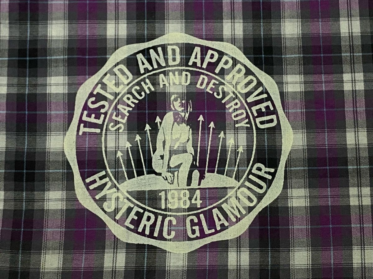 Hysteric Glamour Hysteric Glamour Checkered Pattern Button Ups Short Sleeve Size US M / EU 48-50 / 2 - 14 Thumbnail