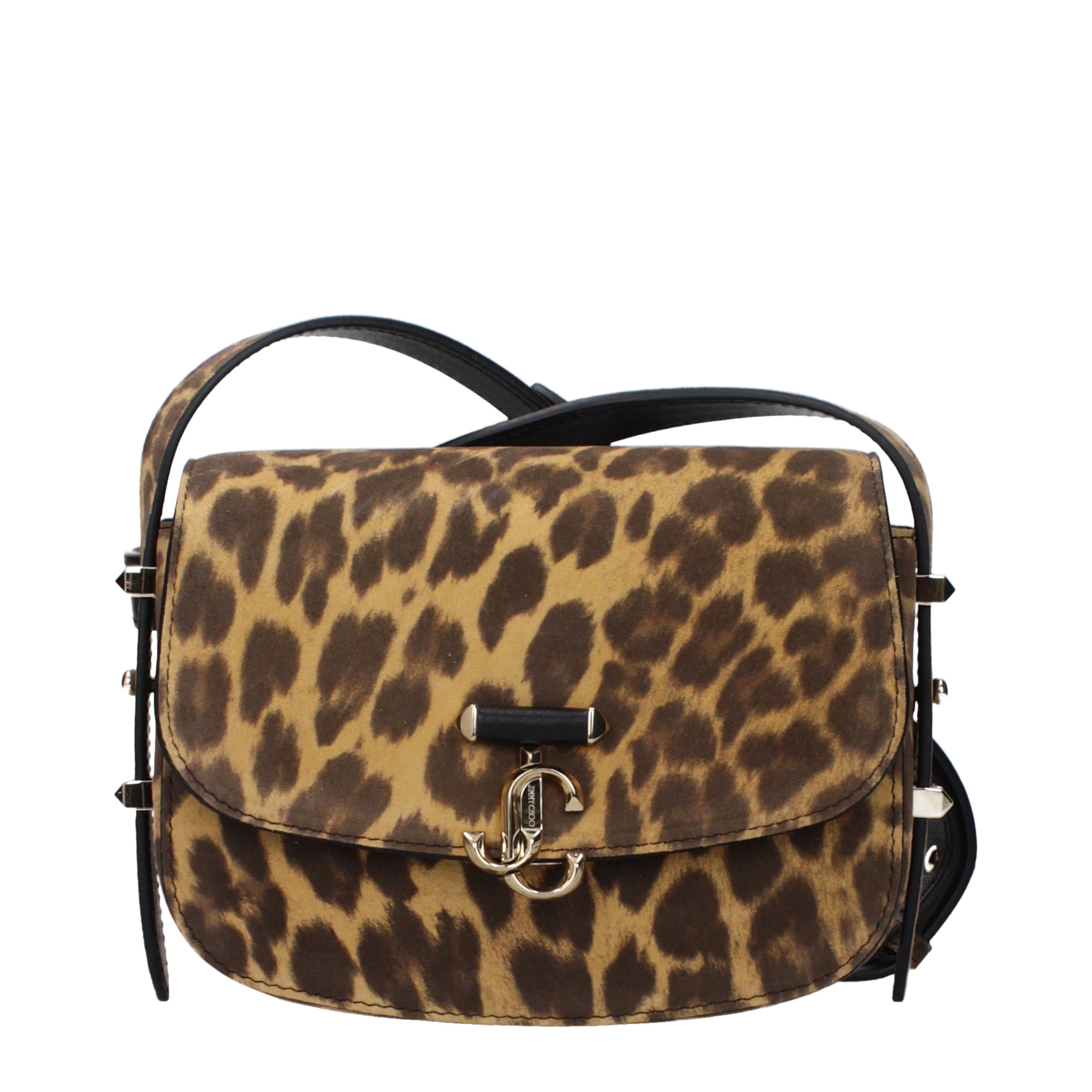 Jimmy Choo Jimmy Choo Crossbody Bags Women Suede Brown Size ONE SIZE - 1 Thumbnail