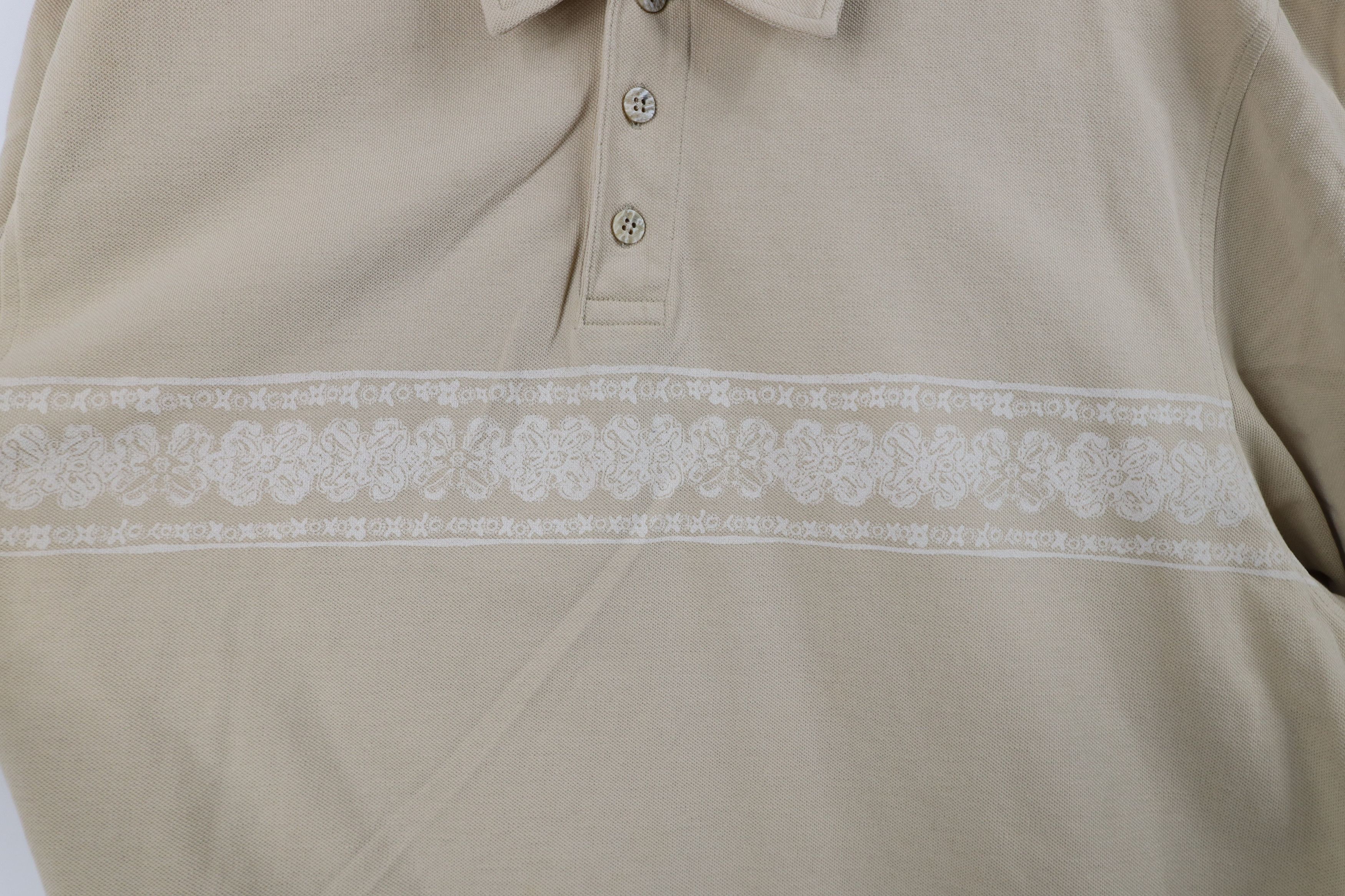 Eddie Bauer Vintage 90s Eddie Bauer Flower Short Sleeve Polo Shirt Size US XXL / EU 58 / 5 - 5 Thumbnail