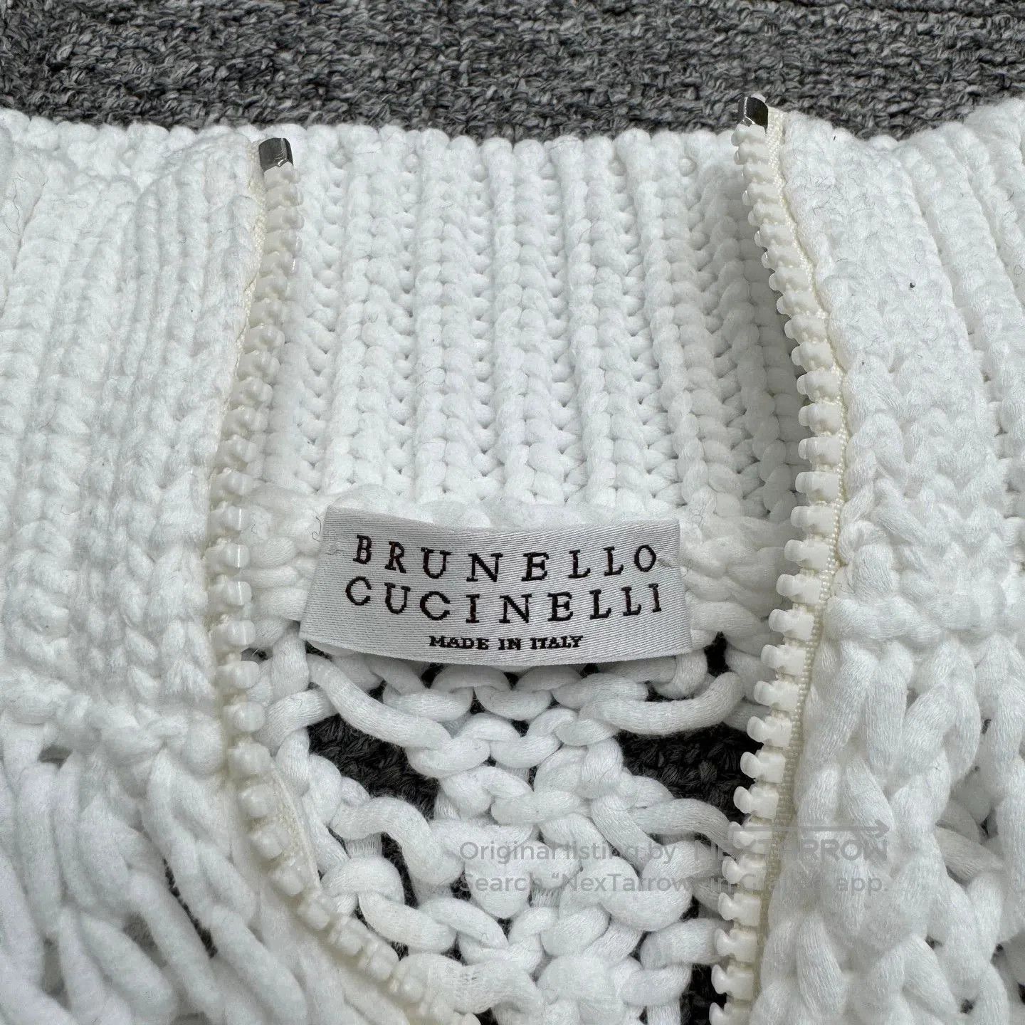 Brunello Cucinelli Brunello Cucinelli Women's Hollow Knit. Size XL / US 12-14 / IT 48-50 - 2 Thumbnail