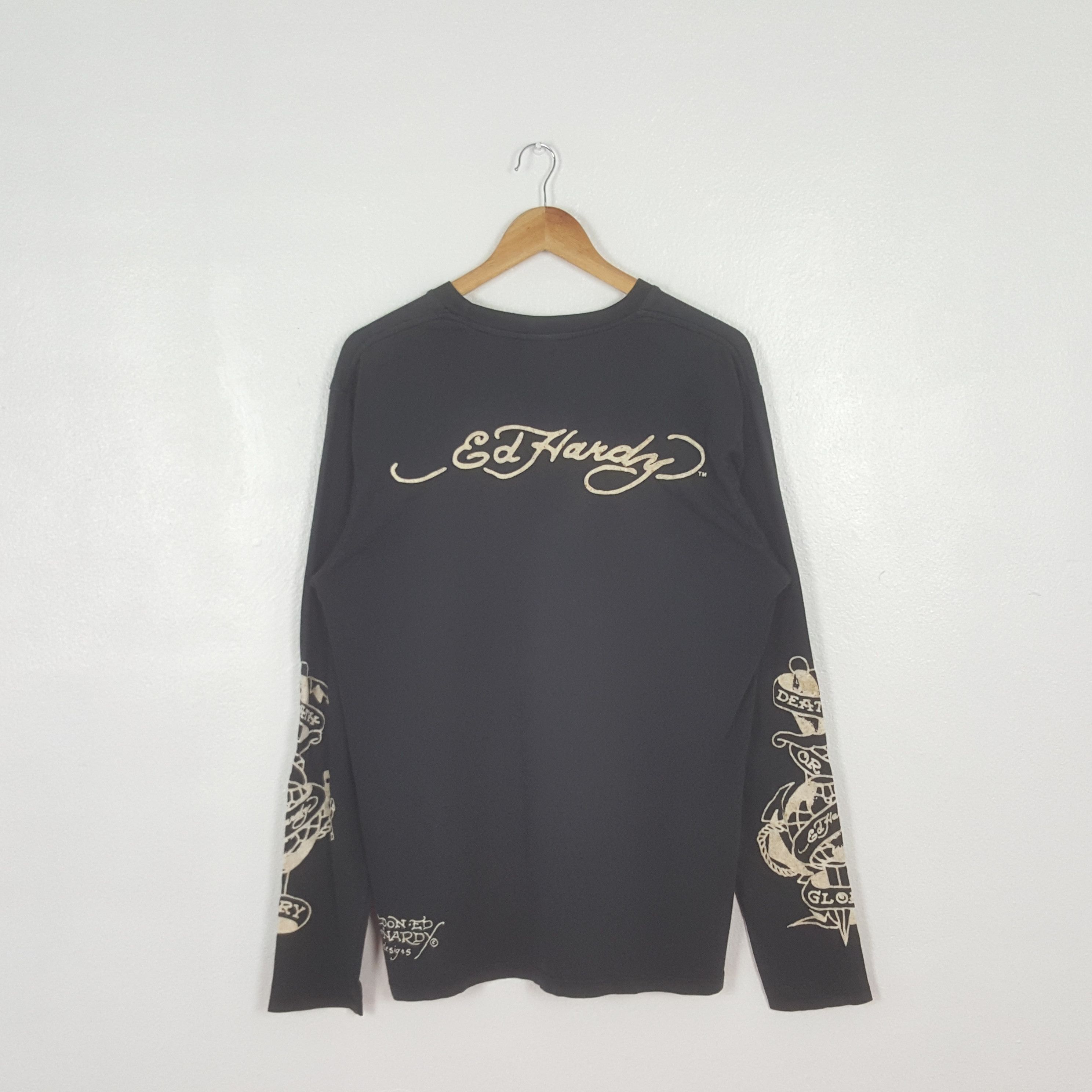 Ed Hardy Vintage Ed Hardy by Christian Audigier Tshirt C312N3 Size US L / EU 52-54 / 3 - 3 Thumbnail