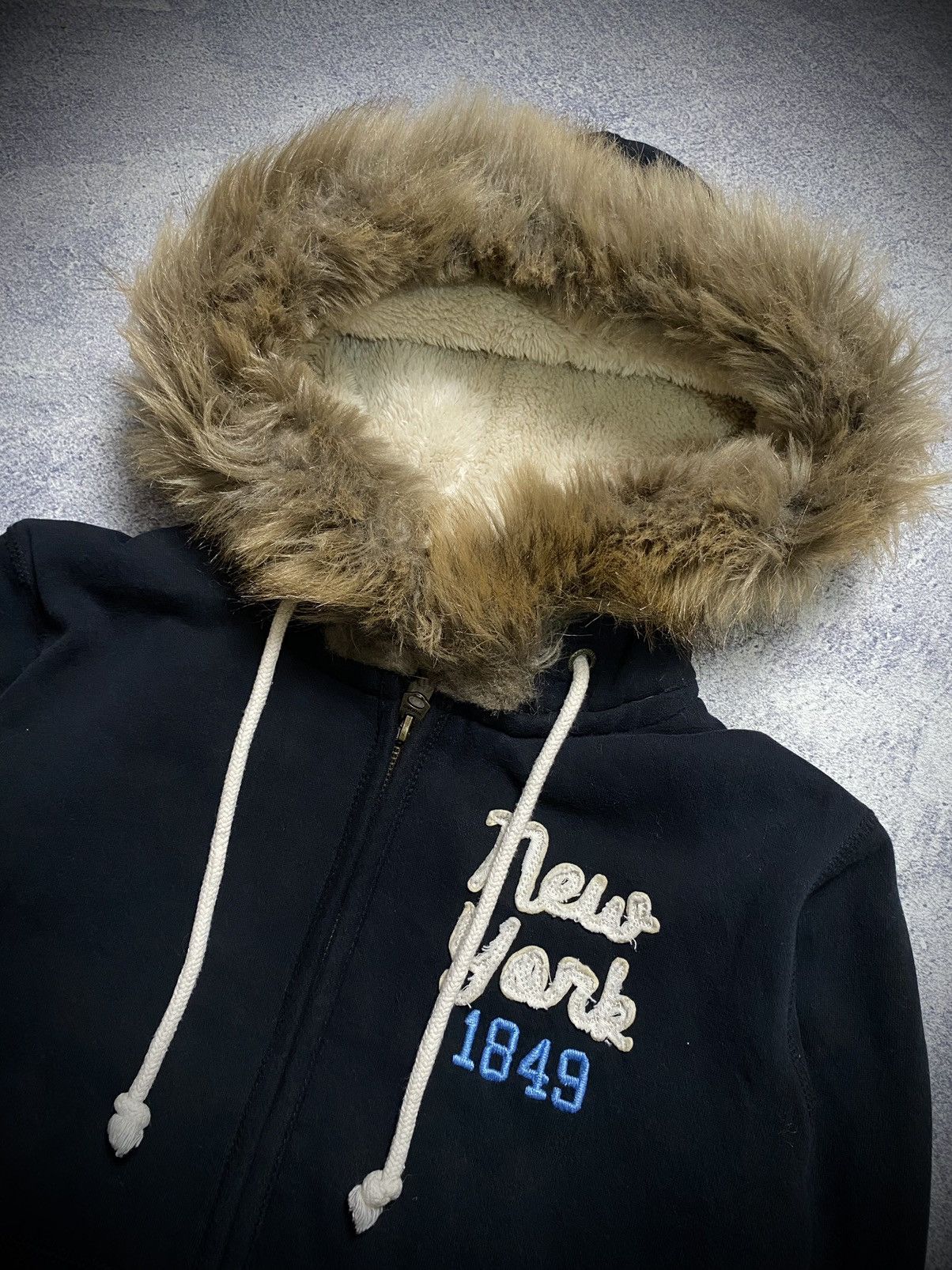 Japanese Brand WHO AU New York 1849 Fur Zip Hoodie Size US M / EU 48-50 / 2 - 4 Thumbnail