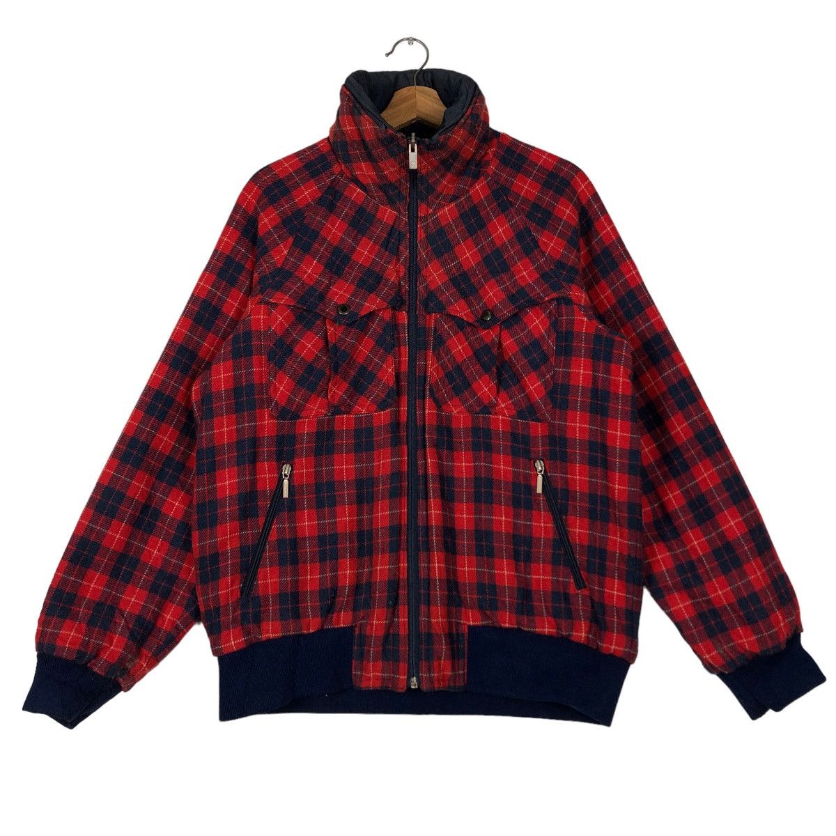 Descente 🔥90’s Vintage Reversible Bomber Jacket Descente Punk Design Size US M / EU 48-50 / 2 - 14 Thumbnail