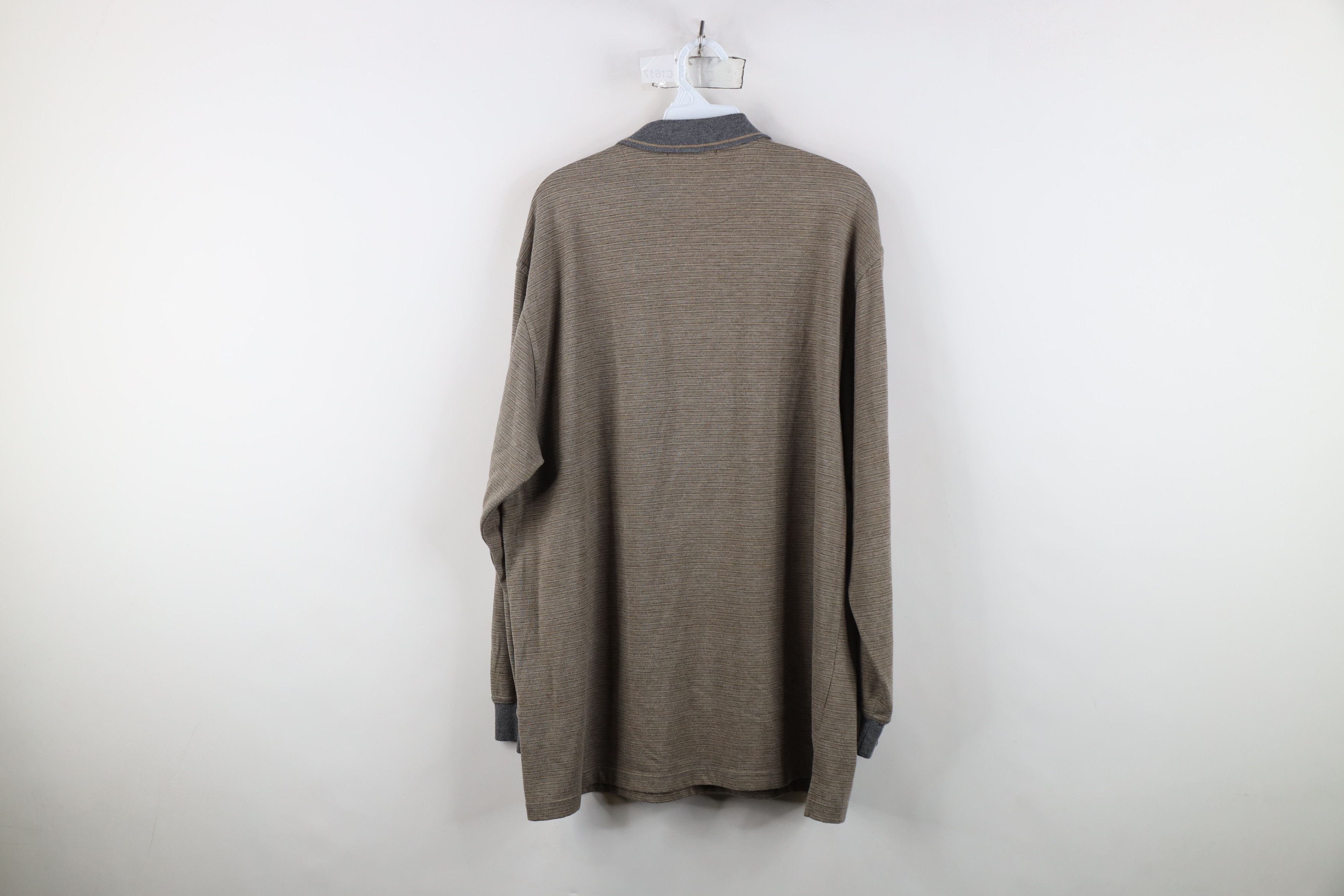 Vintage Vintage 90s Streetwear Knit Long Sleeve Rugby Polo Shirt Size US M / EU 48-50 / 2 - 12 Thumbnail