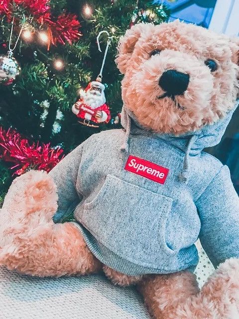 Supreme steiff bear heather grey sales