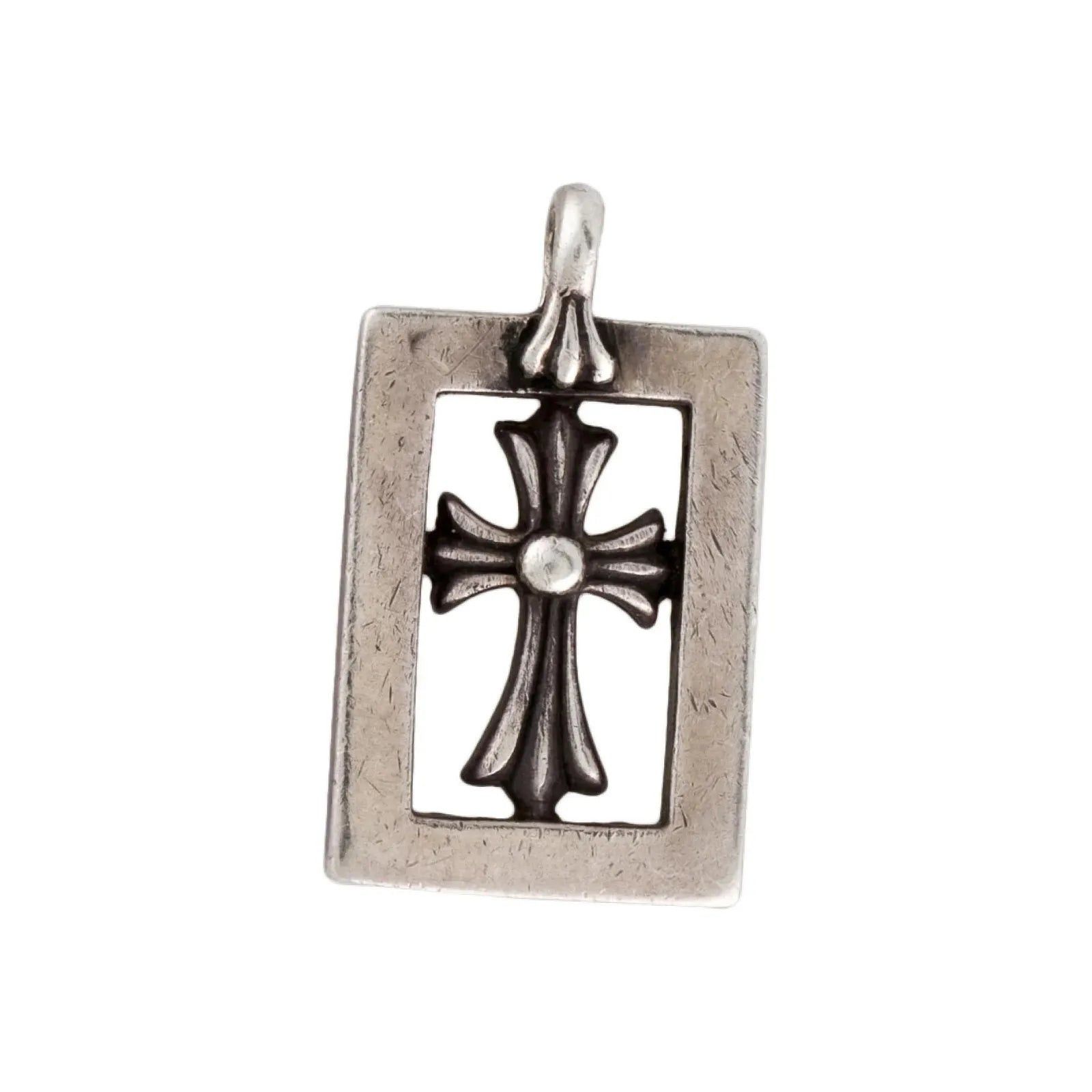 Chrome Hearts Silver Frame Cross Pendant Size ONE SIZE - 1 Thumbnail