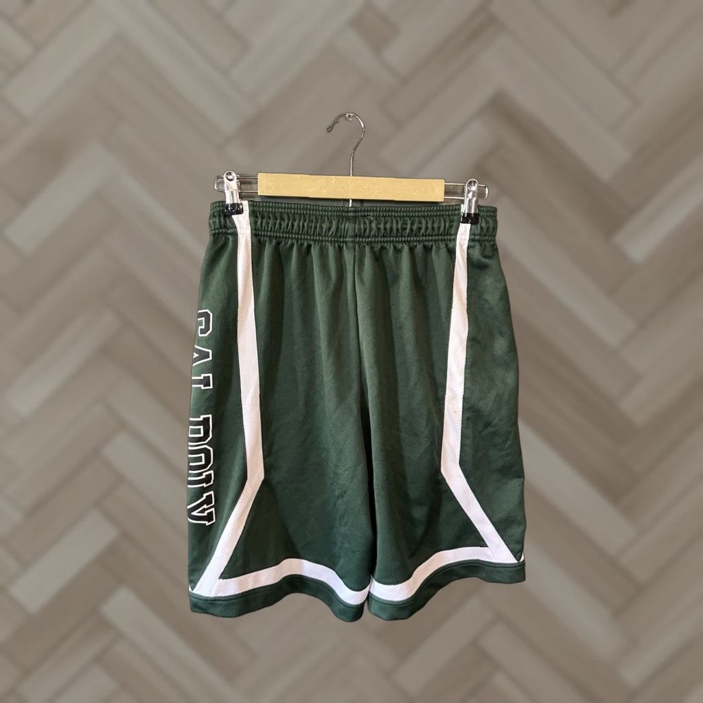 Champion Champion Shorts Green Graphic Arthletic Size Small Cal Poly Mens Size US 29 - 1 Thumbnail