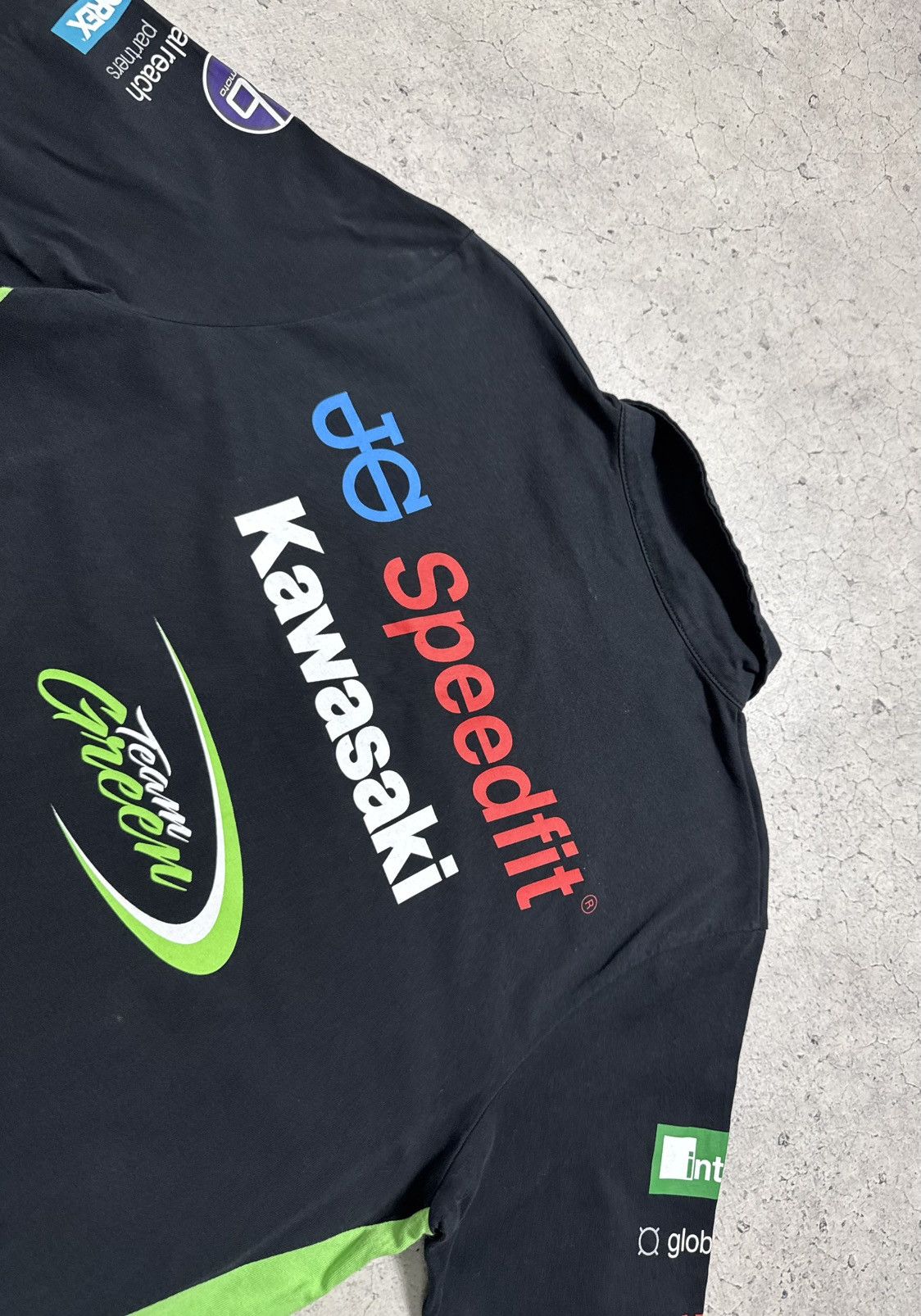 Vintage Kawasaki Racing Polo Shirt Black Size L Vintage Size US L / EU 52-54 / 3 - 11 Thumbnail