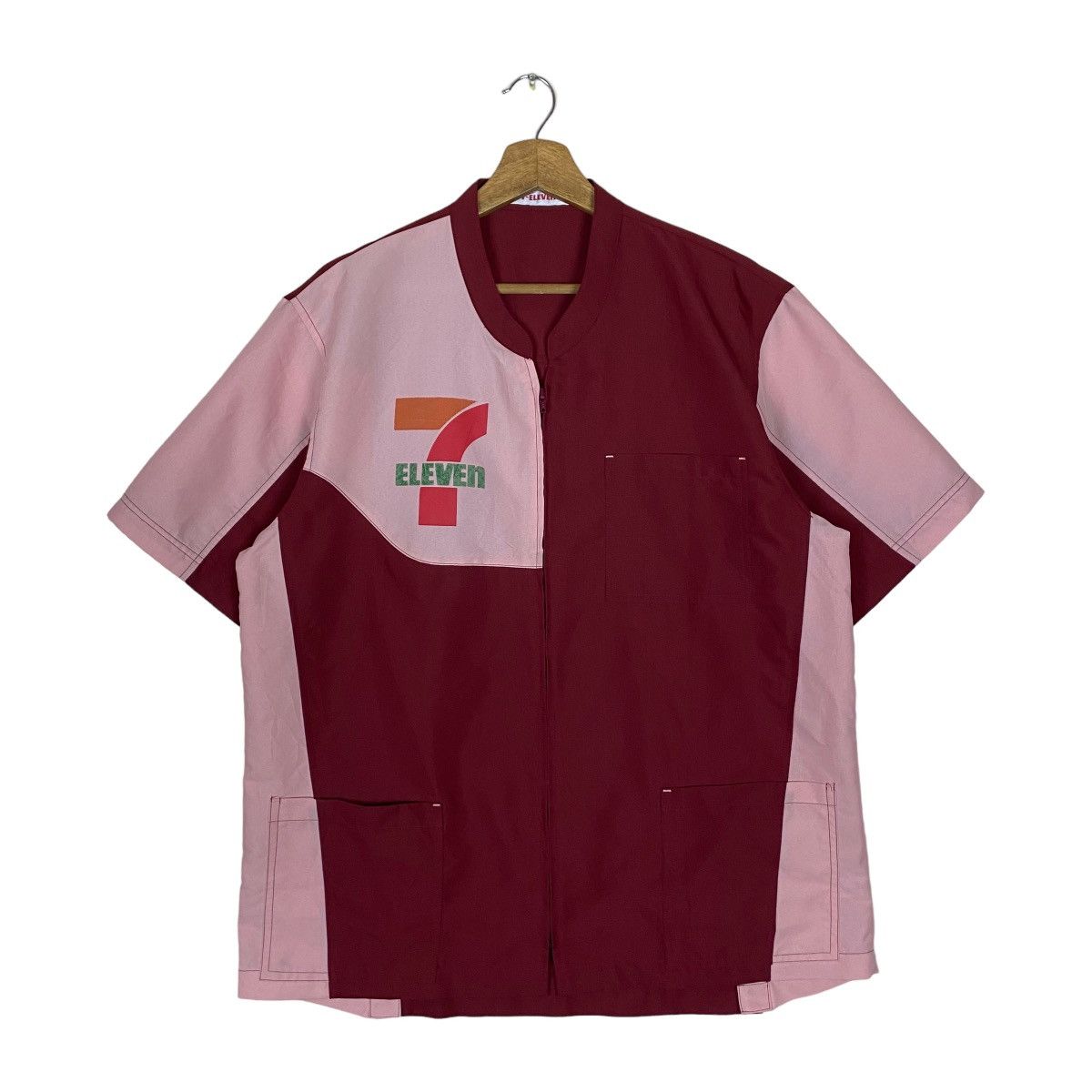 Japanese Brand 7-Eleven Full Zipper Staff Uniform Light