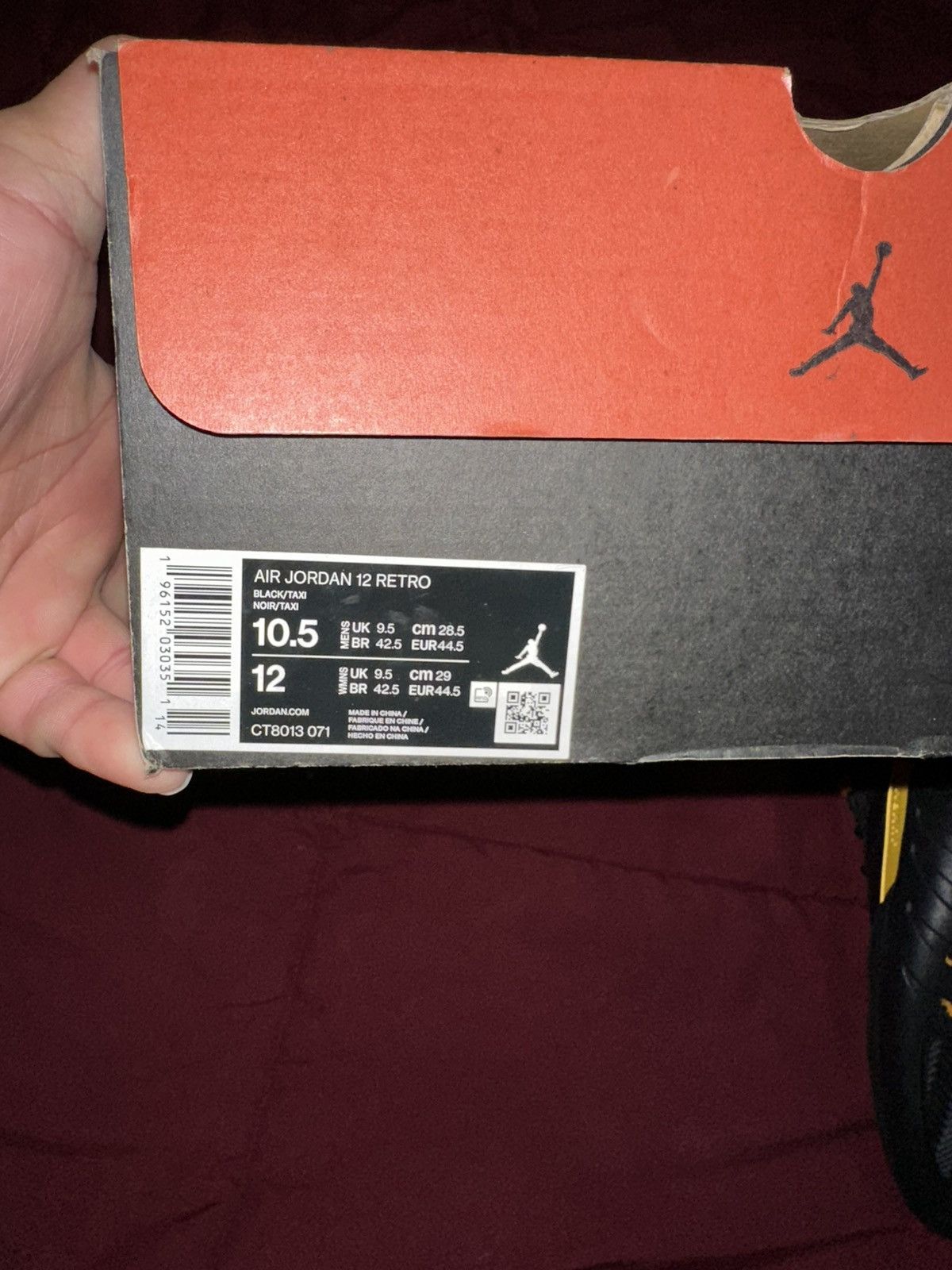 Jordan Brand Jordan 12 black taxi ⚫️🚕 Size US 10.5 / EU 43-44 - 7 Thumbnail