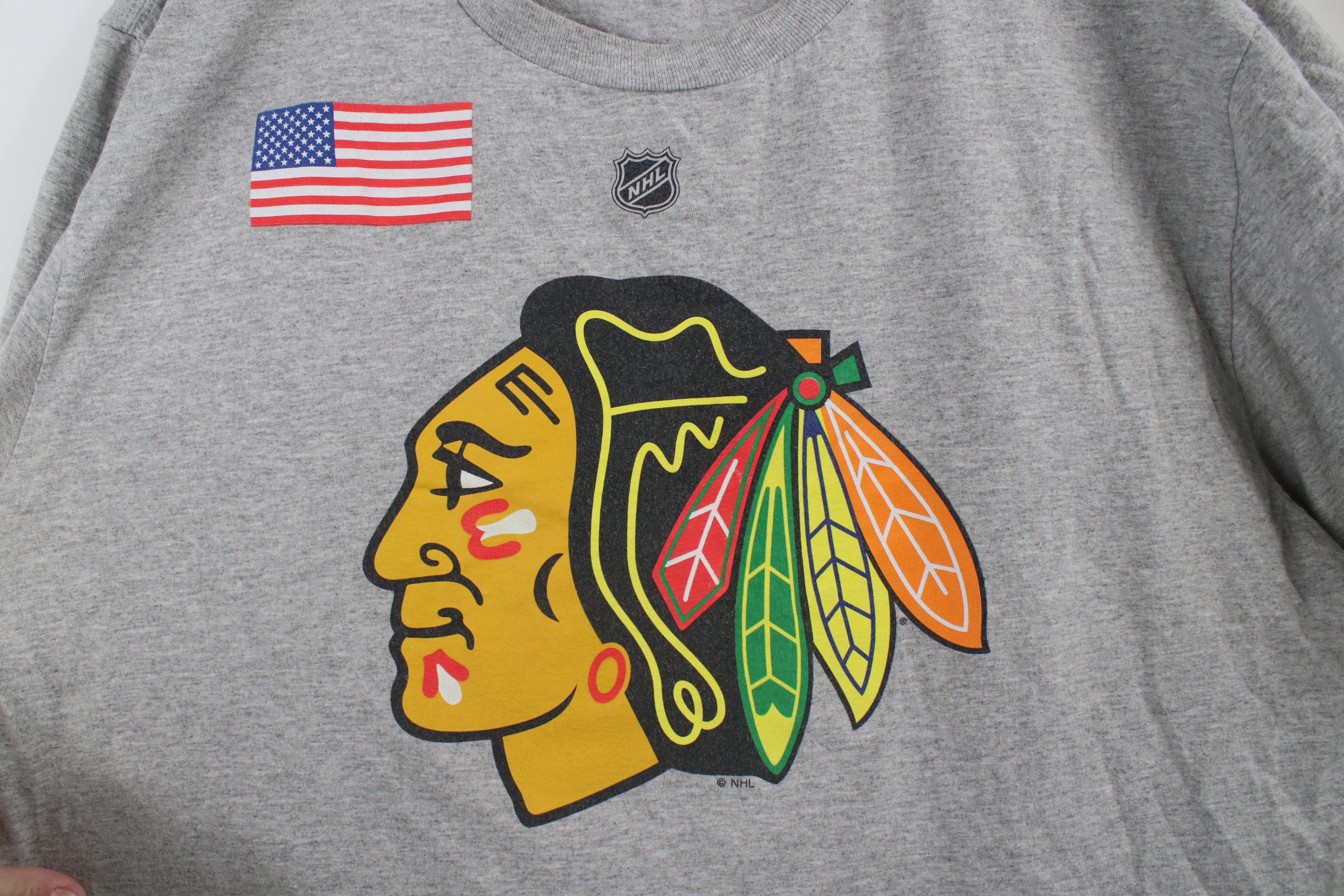 Reebok × Vintage Vintage Reebok Kane Chicago Blackhawks Hockey Jersey T-Shirt Size US L / EU 52-54 / 3 - 4 Thumbnail