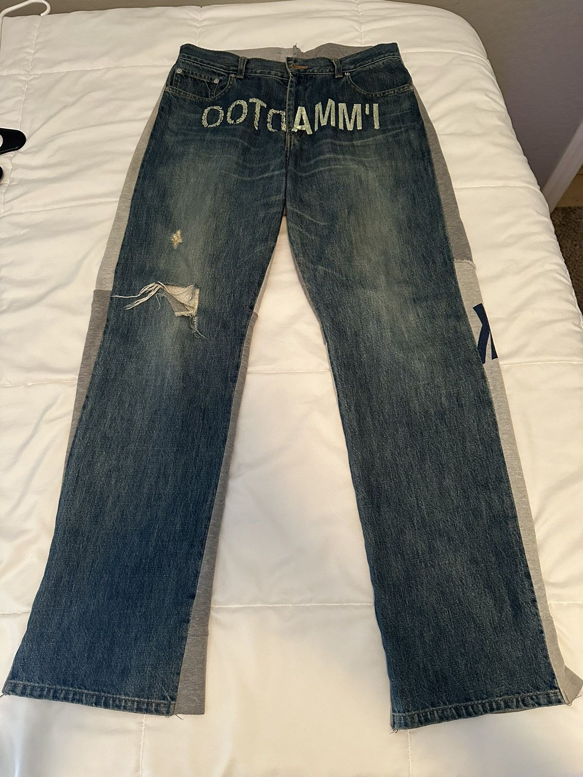 Pre-owned Undercover Immadtoo Hybrid Denim In Blue