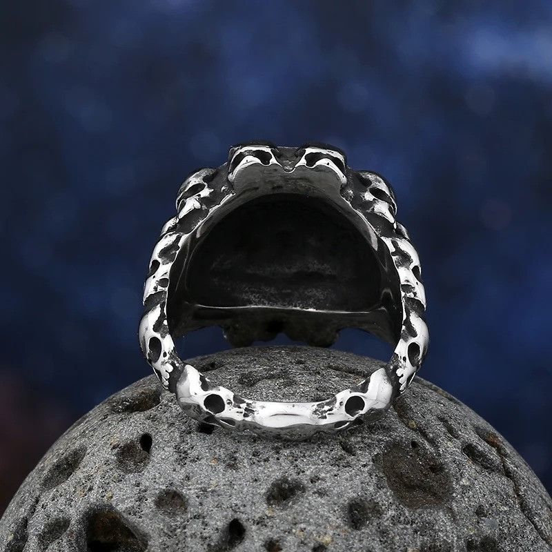 Japanese Brand × Vintage Heavy Sugar Skull Ring Size ONE SIZE - 5 Thumbnail