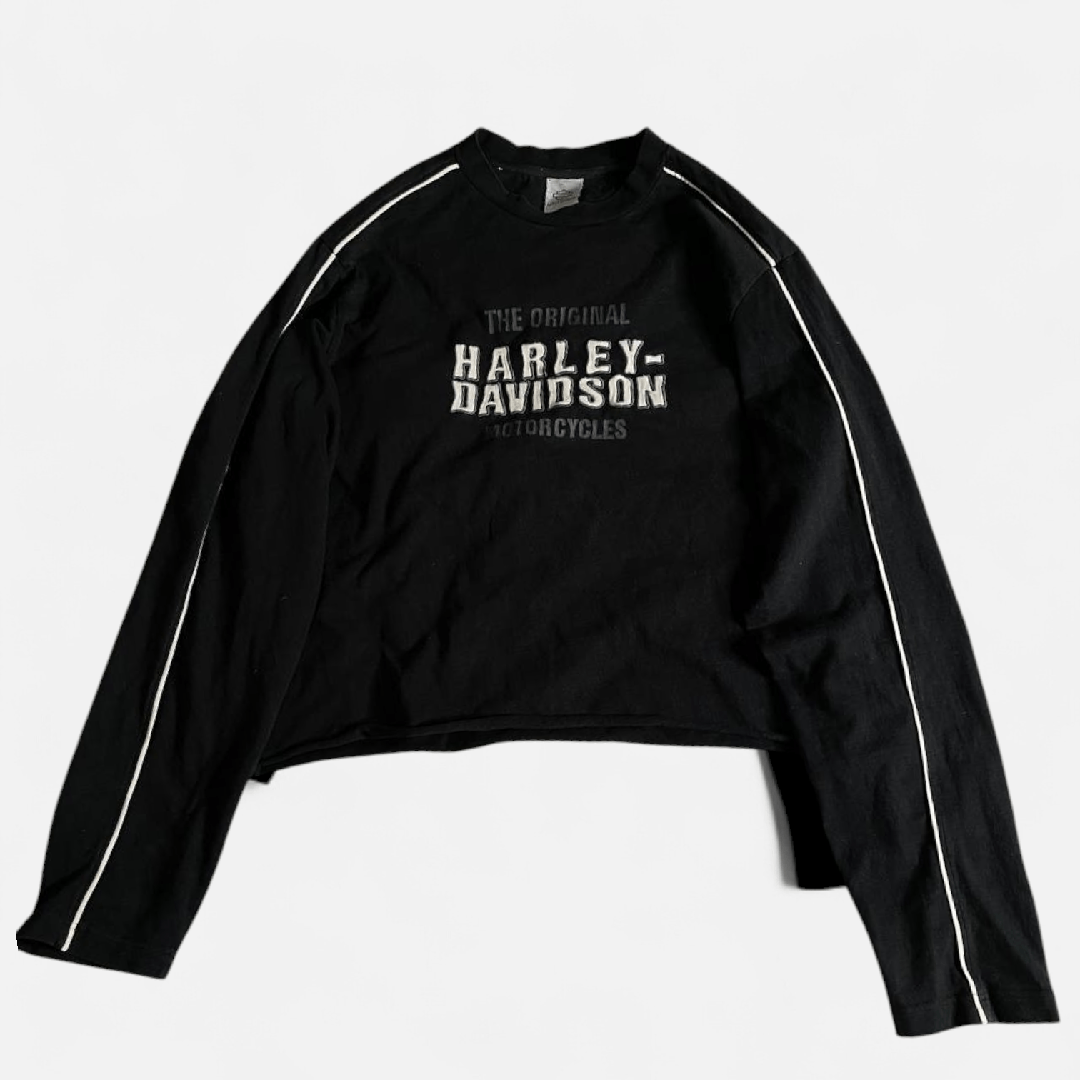 Harley Davidson Rare Harley Davidson Reworked Black & White Moto Aesthetic Size US XL / EU 56 / 4 - 1 Thumbnail