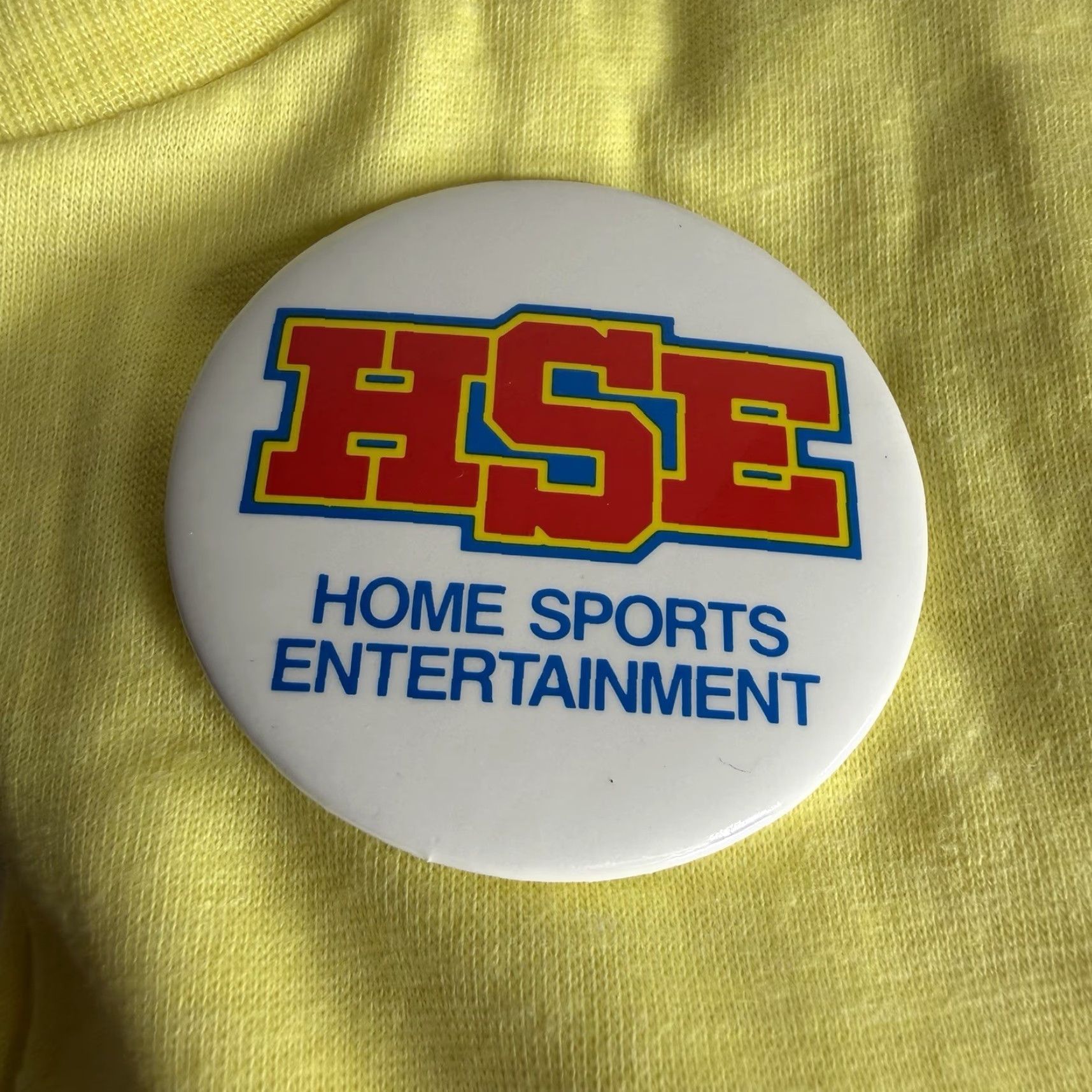 Hanes VINTAGE Hanes T-Shirt Men M Short Sleeve Crew Neck Cotton Knit Graphic Print Logo Sports Warner Texas Network 80s Pin Hole Lot Hane Fifty Fifty Size US M / EU 48-50 / 2 - 4 Thumbnail