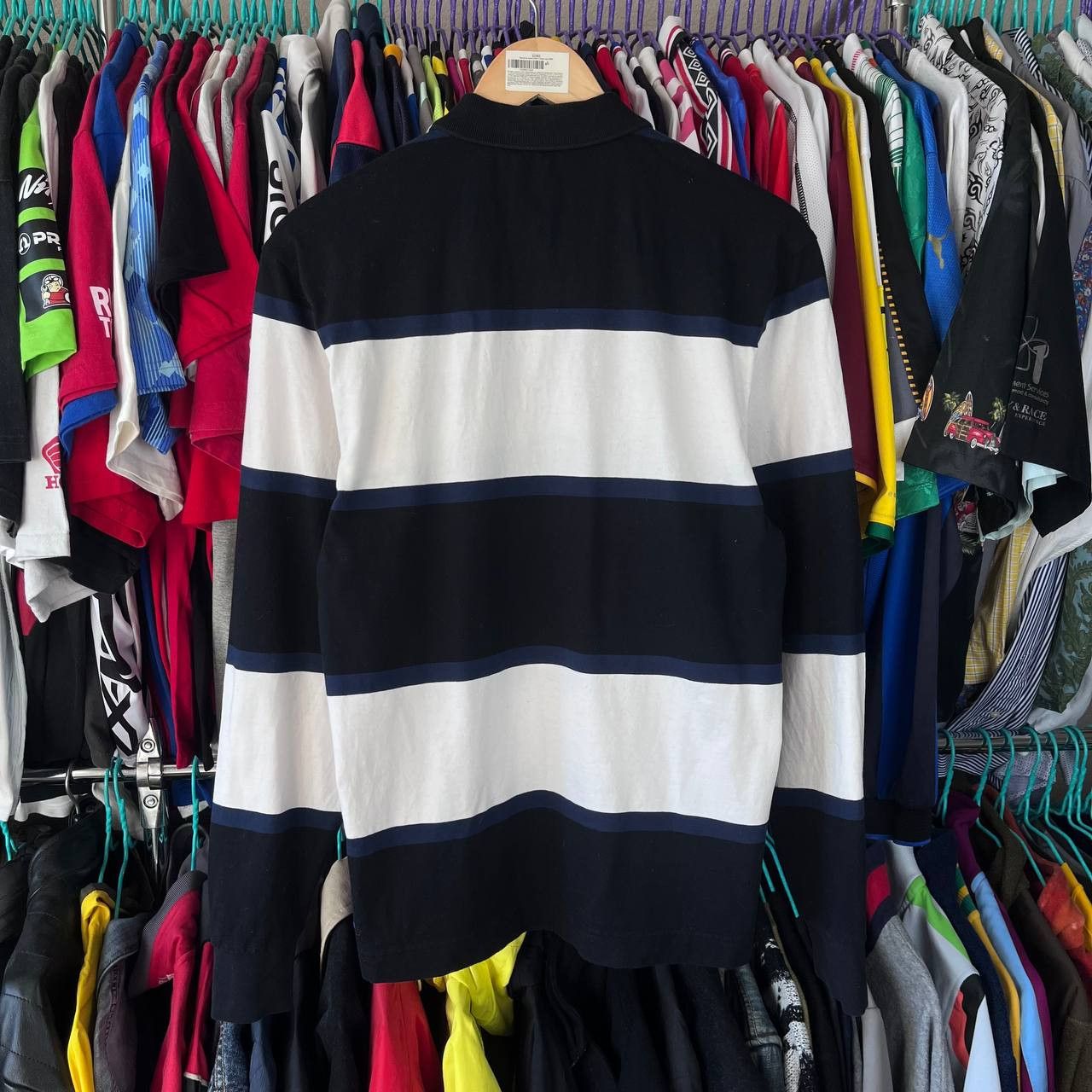 Fred Perry Fred Perry Striped Longsleeve Polo Tshirt Size XS Size US XS / EU 42 / 0 - 6 Thumbnail