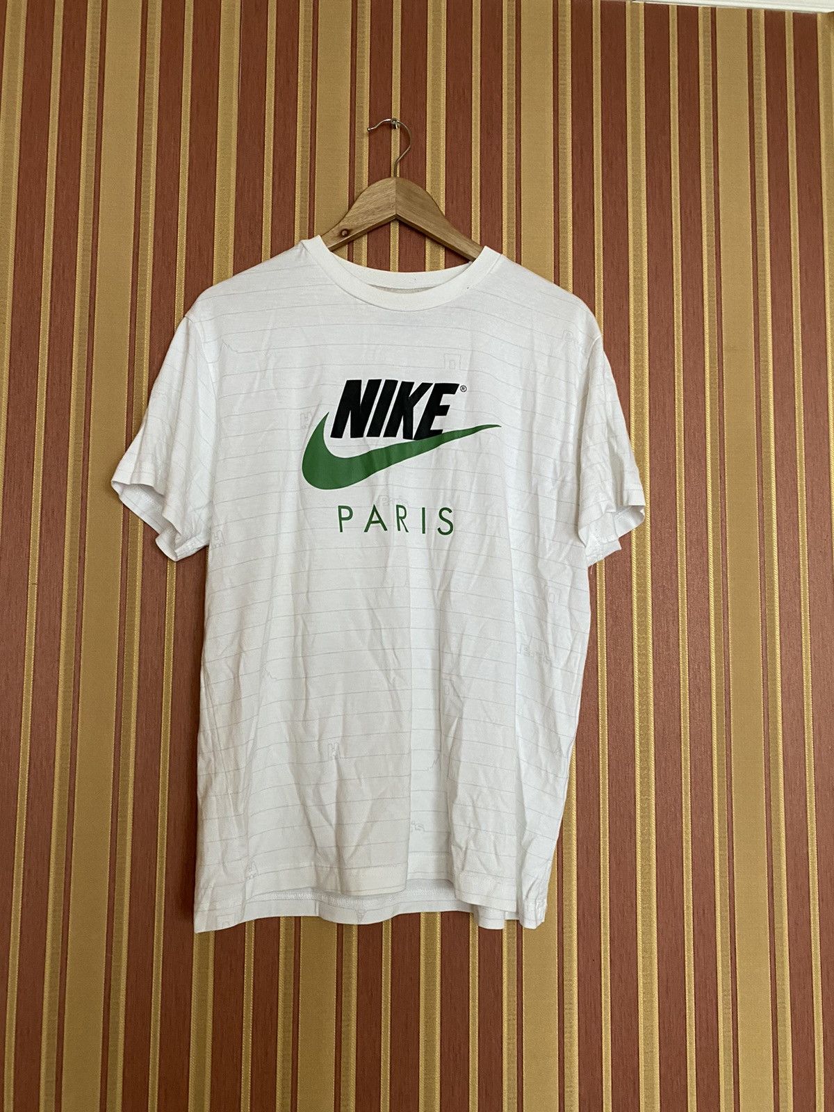 Vintage Nike Paris Vintage t shirt monogram big logo Size US L / EU 52-54 / 3 - 2 Thumbnail