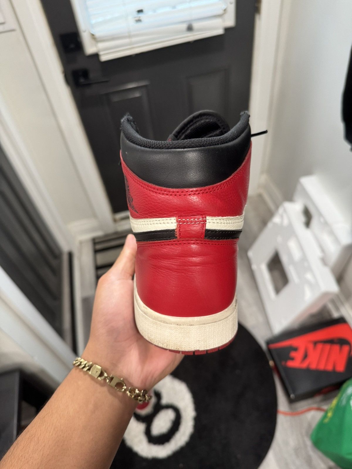Jordan Brand JORDAN 1 BRED TOE Size US 12 / EU 45 - 8 Thumbnail
