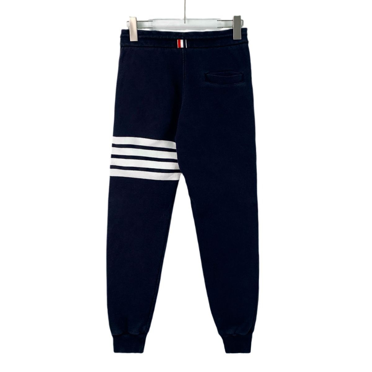 Thom Browne Thom Browne Dark Blue Cotton Four-Bar Stripe Drawstring Spor Size 24" / US 00 / IT 34 - 8 Thumbnail