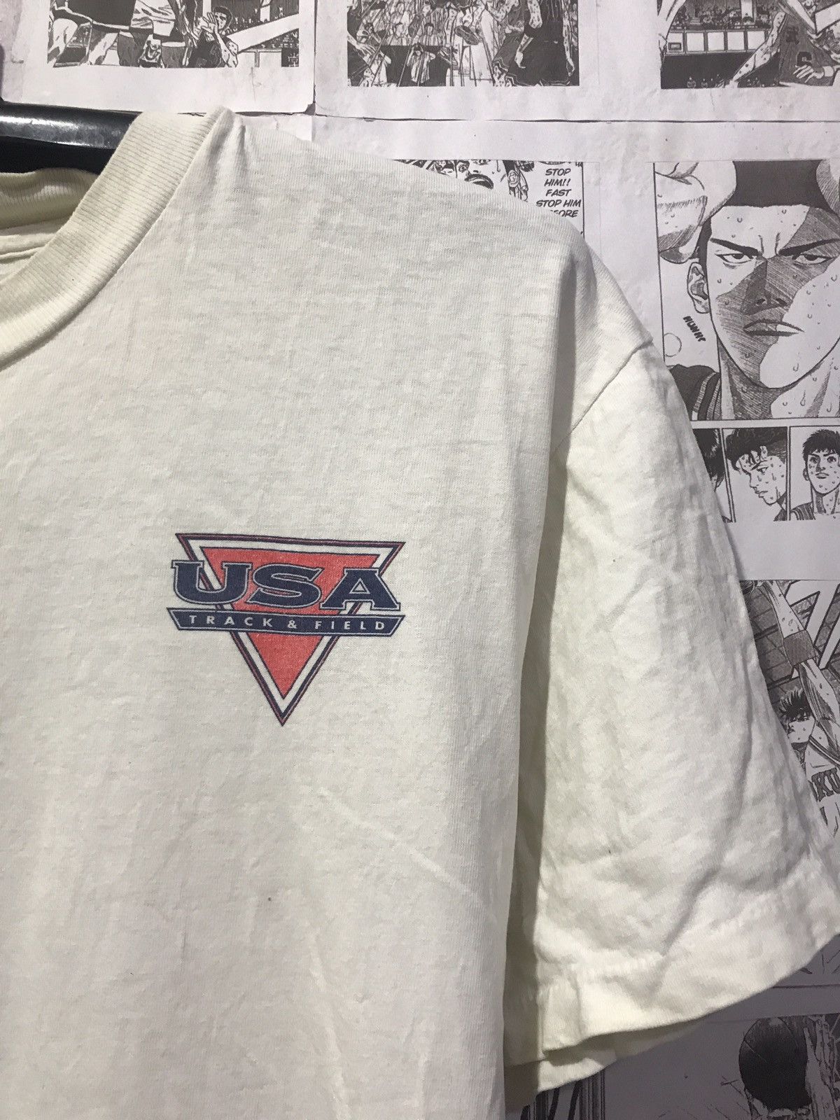 Japanese Brand × Nike × Vintage Vintage USA Track & Field Nike T-Shirt Single Stitch Size US XL / EU 56 / 4 - 4 Thumbnail