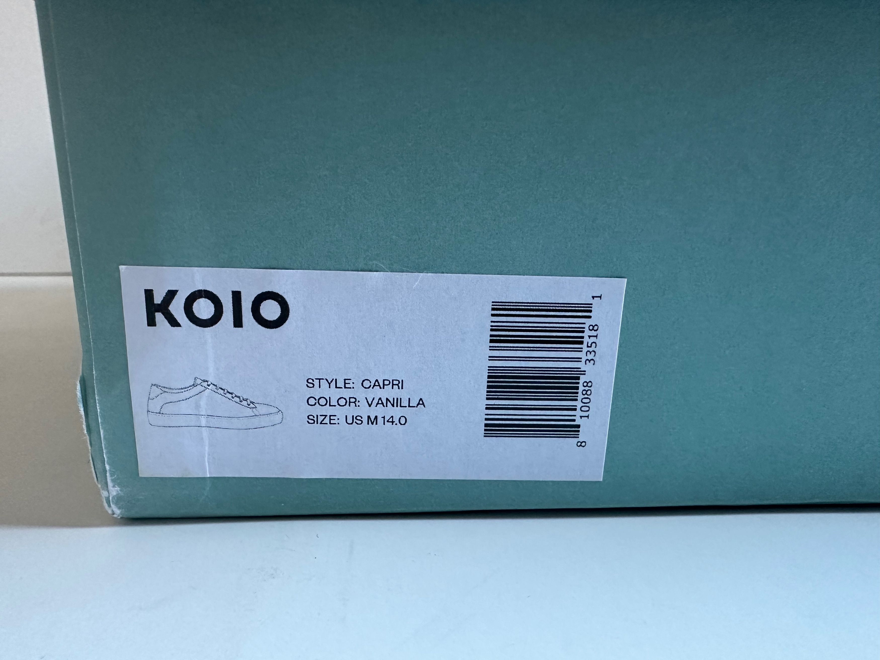 Koio Vintage Koio Capri Leather Sneakers - Vanilla - US14 (NIB) Size US 14 / EU 47 - 11 Thumbnail