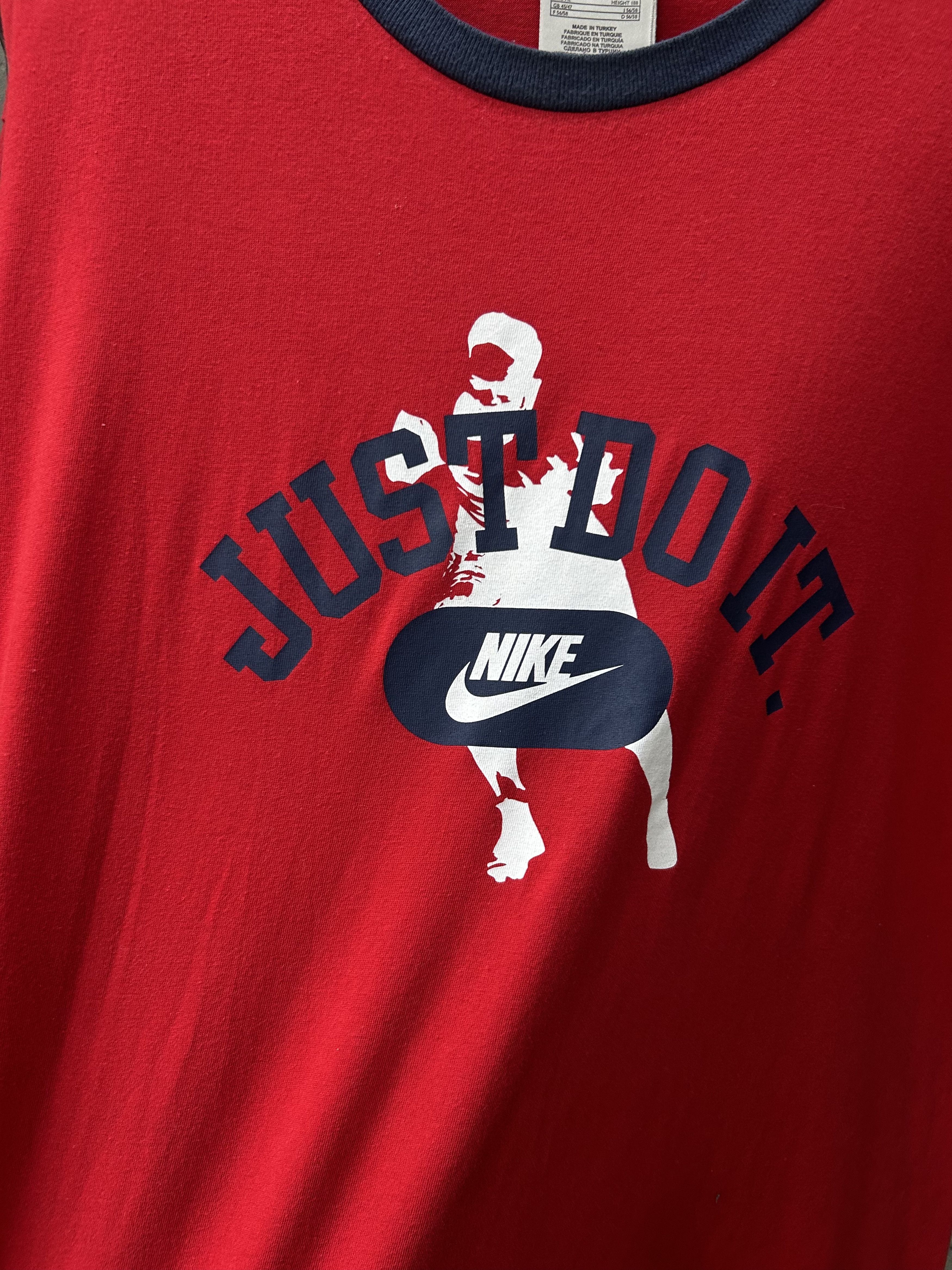 Nike Vintage 2000s Nike Just Do It Streetwear Graphic T-shirt Size US XL / EU 56 / 4 - 4 Thumbnail