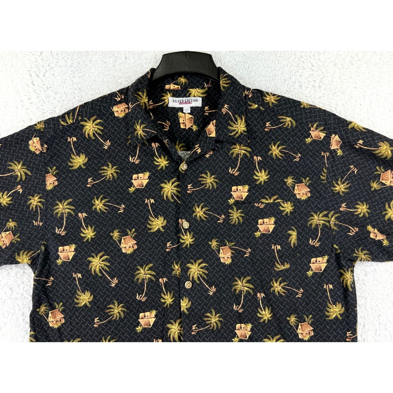 Quiksilver VINTAGE Quiksilver Shirt Mens 2XL Black Palm All Over Print Edition USA Size US XXL / EU 58 / 5 - 6 Thumbnail