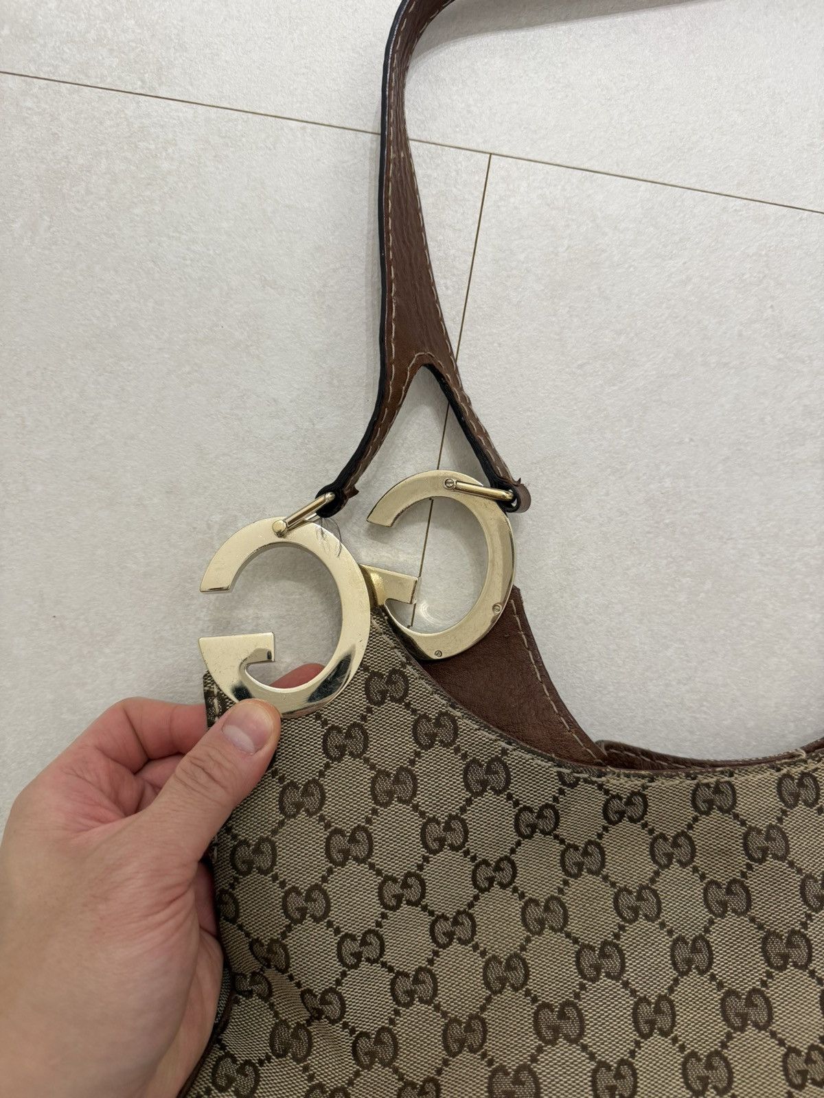 Gucci Gucci GG Canvas Charlotte Medium Shoulder Bags Size ONE SIZE - 5 Thumbnail