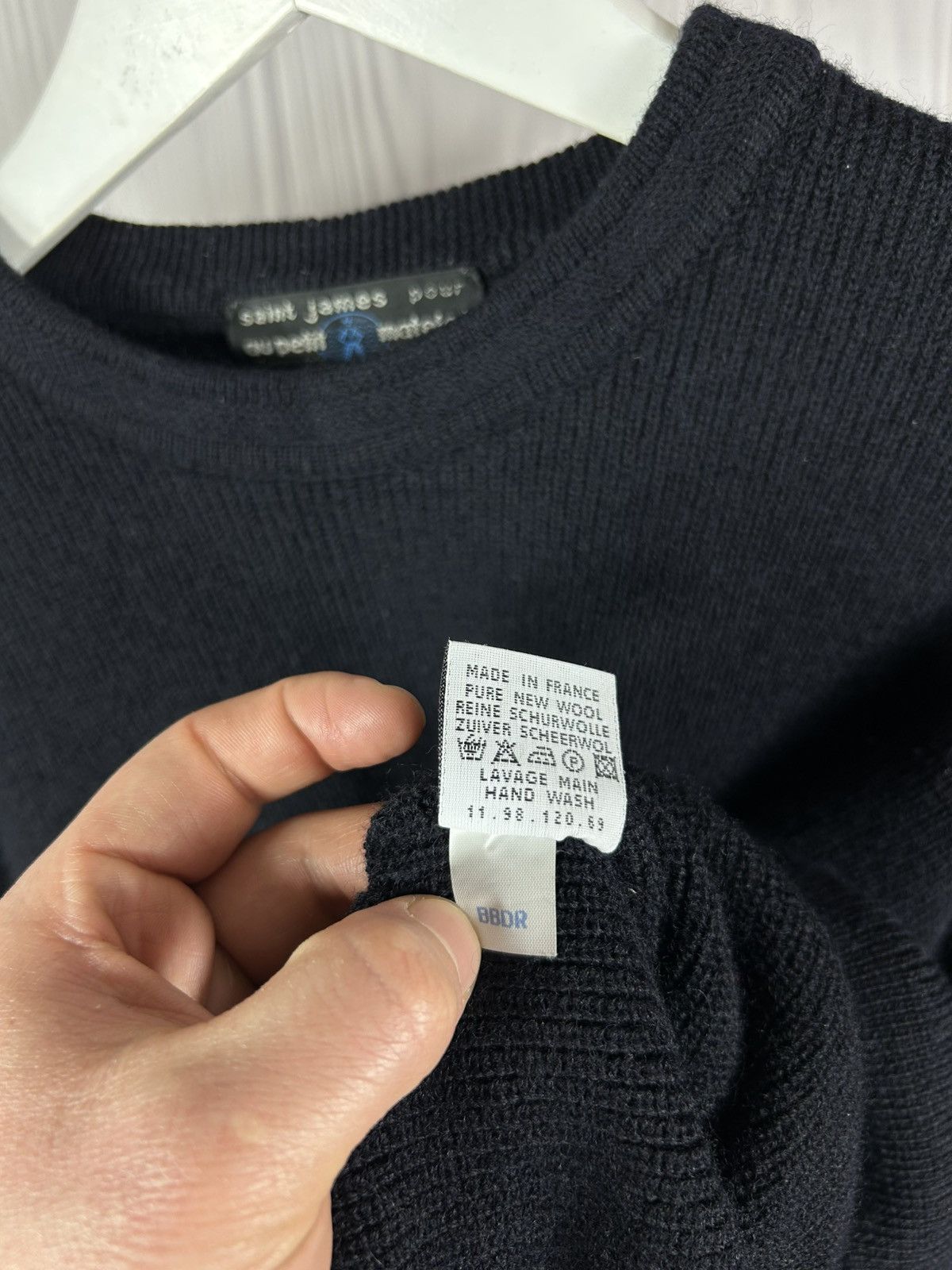 Saint James Vintage Saint James Au Petit Matelot Woolmark Sweater France Size US L / EU 52-54 / 3 - 9 Thumbnail