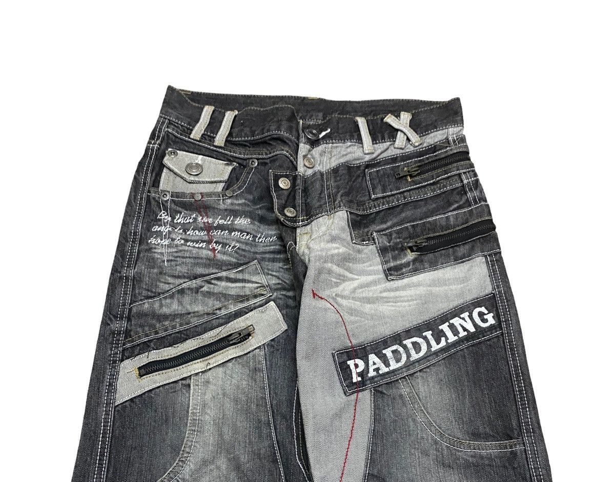 Japanese Brand × Le Grande Bleu (L.G.B.) Rare Design Vintage Japanese Brand Paddling Jeans 2000s Size US 29 - 3 Thumbnail