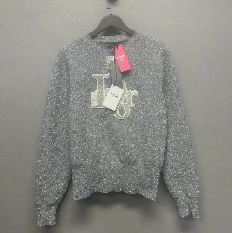 Dior Dior Gray Women's Sweatshirt with Logo 0089 Size M / US 6-8 / IT 42-44 - 1 Thumbnail