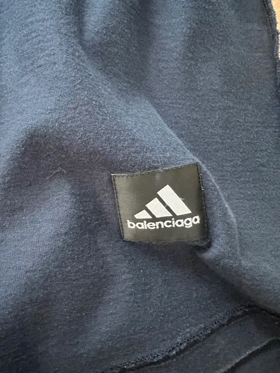 Adidas × Balenciaga Balenciaga X Adidas Oversized T Shirt [navy] Size US M / EU 48-50 / 2 - 4 Thumbnail