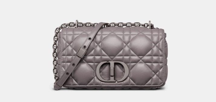 Dior o1w1db11124 Size: OS / Medium Caro Bag in Steel Grey Size ONE SIZE - 1 Thumbnail