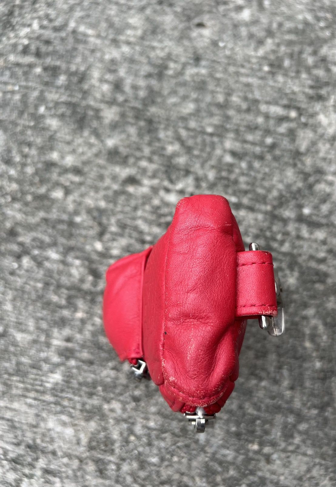 Japanese Brand × Vintage Vintage Milk Boy Japan Red Leather Small Pouch Bag Size ONE SIZE - 9 Thumbnail
