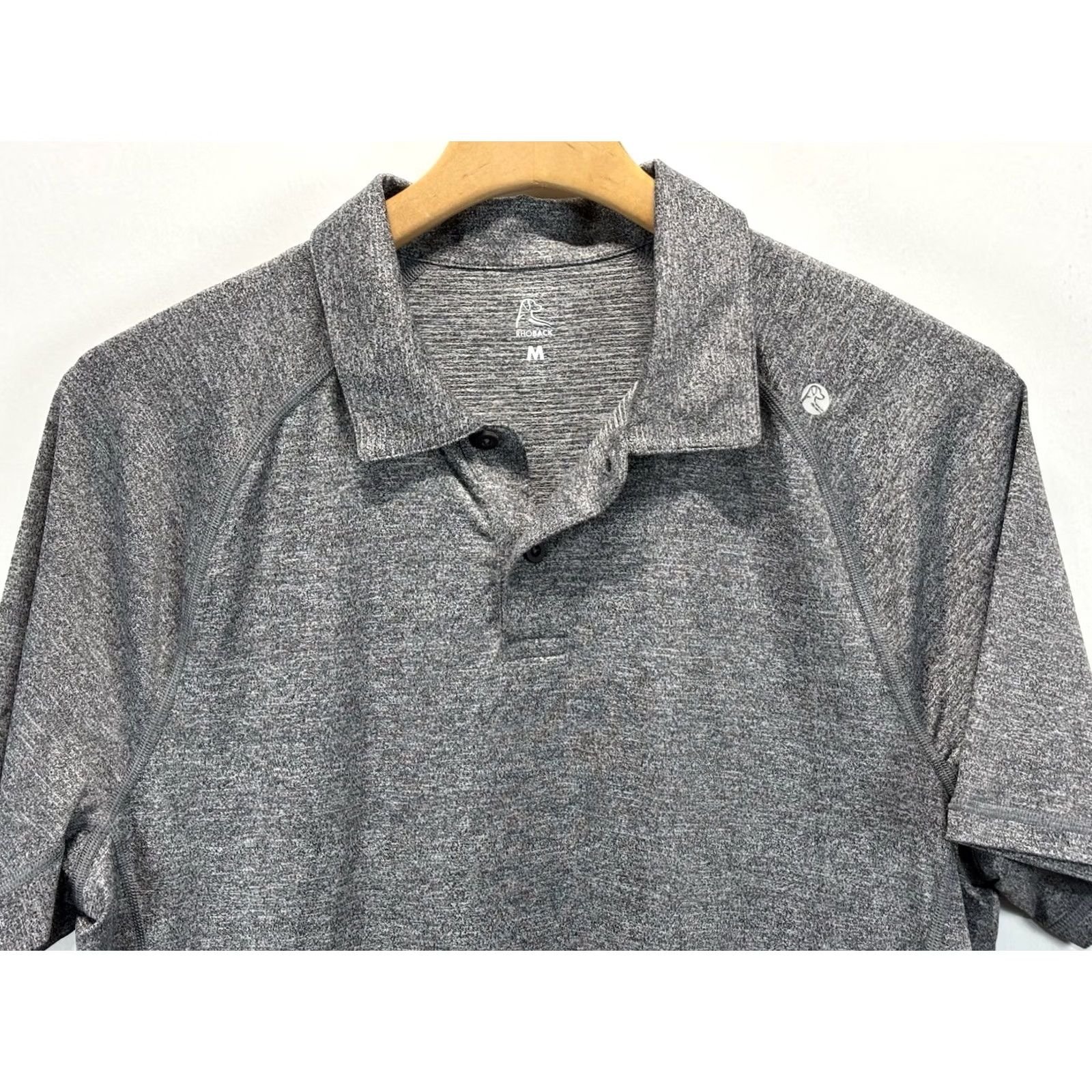 Vintage Rhoback Golf Polo Shirt Men’s M Heathered Grey Performance Preppy Blitz Tech Size US M / EU 48-50 / 2 - 2 Thumbnail