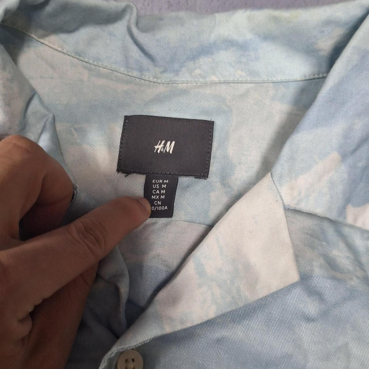 H&M H&M blue and green short sleeve button up shirt #summer Size US M / EU 48-50 / 2 - 3 Thumbnail