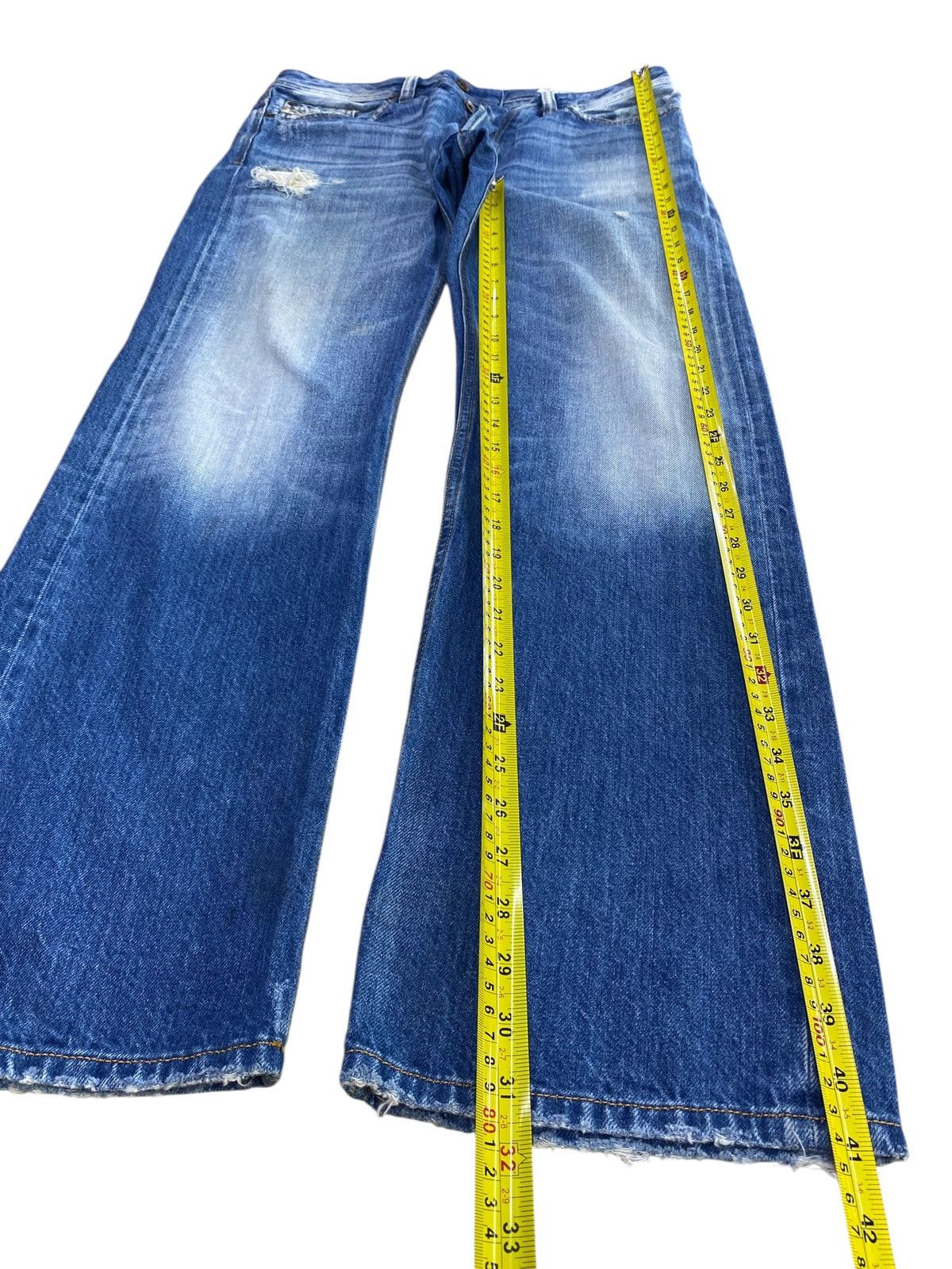Diesel Diesel Viker Blue Faded Wash Style Ripped Jeans Size US 34 / EU 50 - 6 Thumbnail