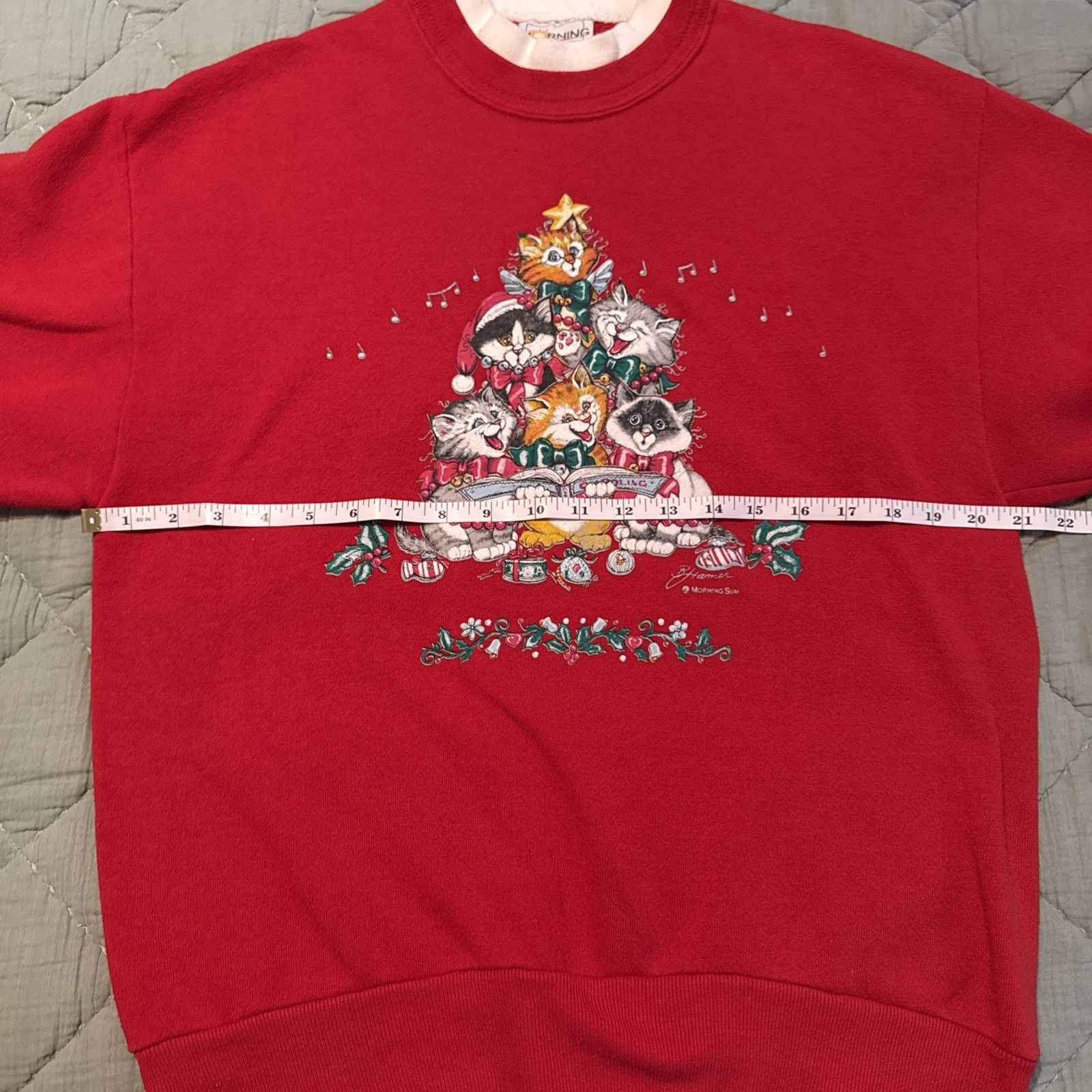 Other 80’s Grandma Christmas Singing Cats Sweatshirt Size M Red Size M / US 6-8 / IT 42-44 - 8 Thumbnail