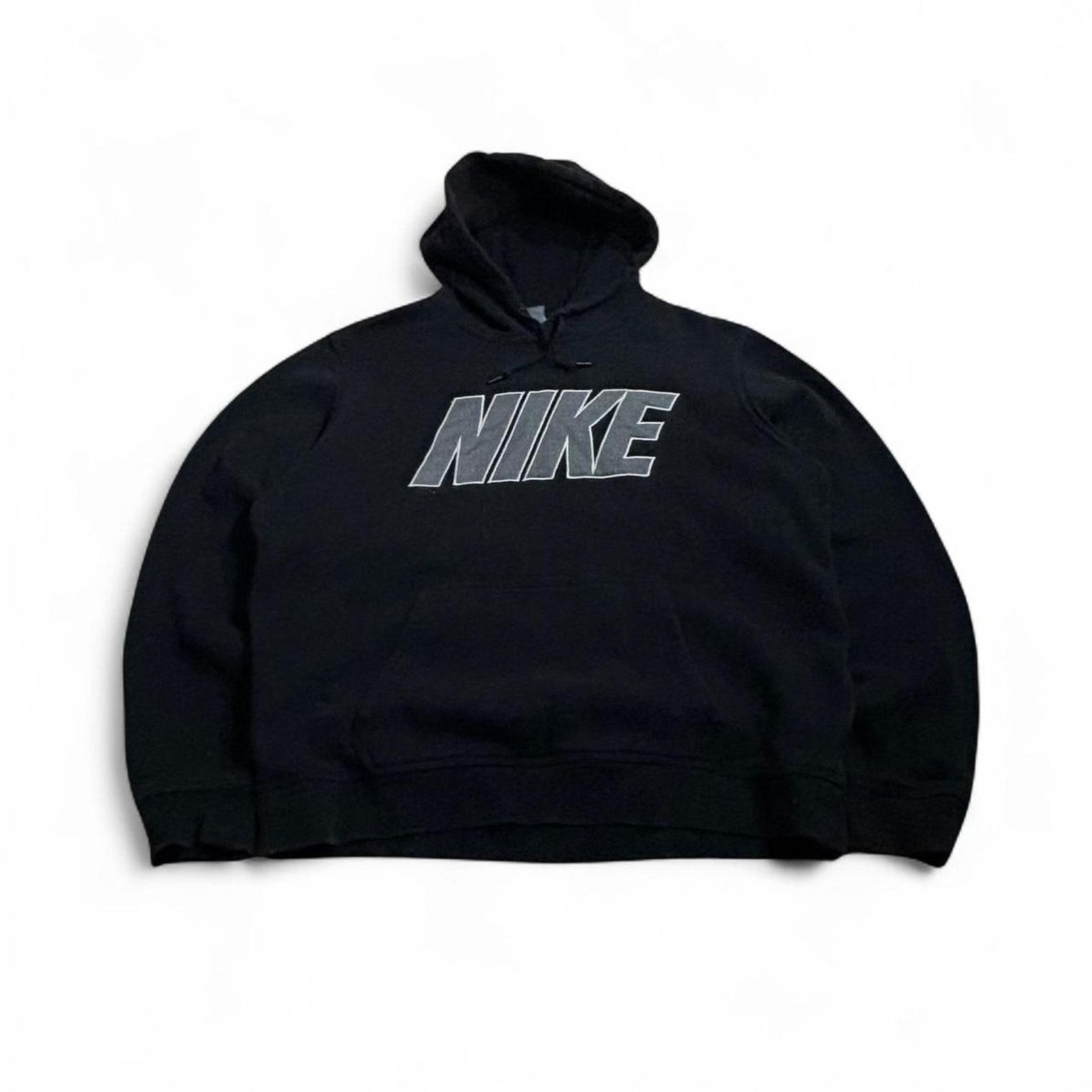 Nike Vintage black nike spellout hoodie xl 2000’s Size US XL / EU 56 / 4 - 1 Thumbnail