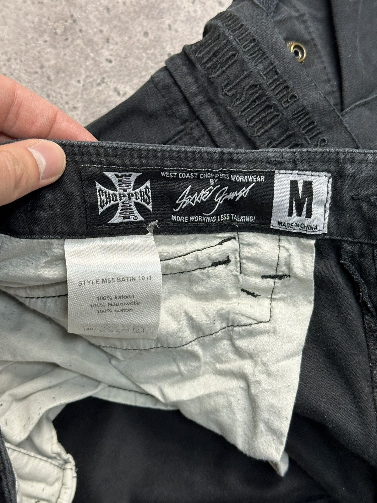 Vintage × West Coast Choppers Vintage West Choppers Cargo Pants Black Archival Y2K Size US 32 / EU 48 - 9 Thumbnail