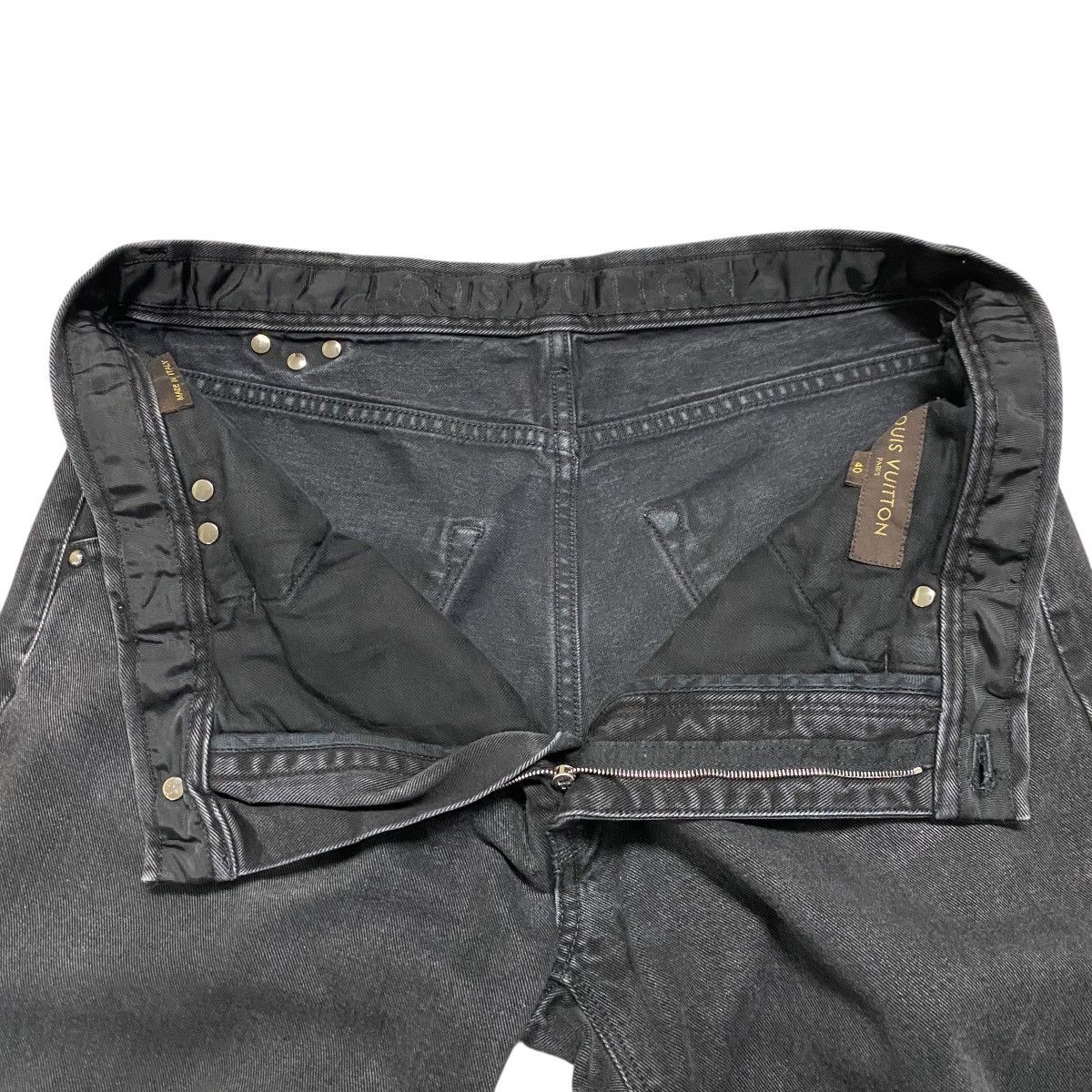 Louis Vuitton AW2011 Louis Vuitton Black Denim Jeans Size US 31 - 12 Thumbnail