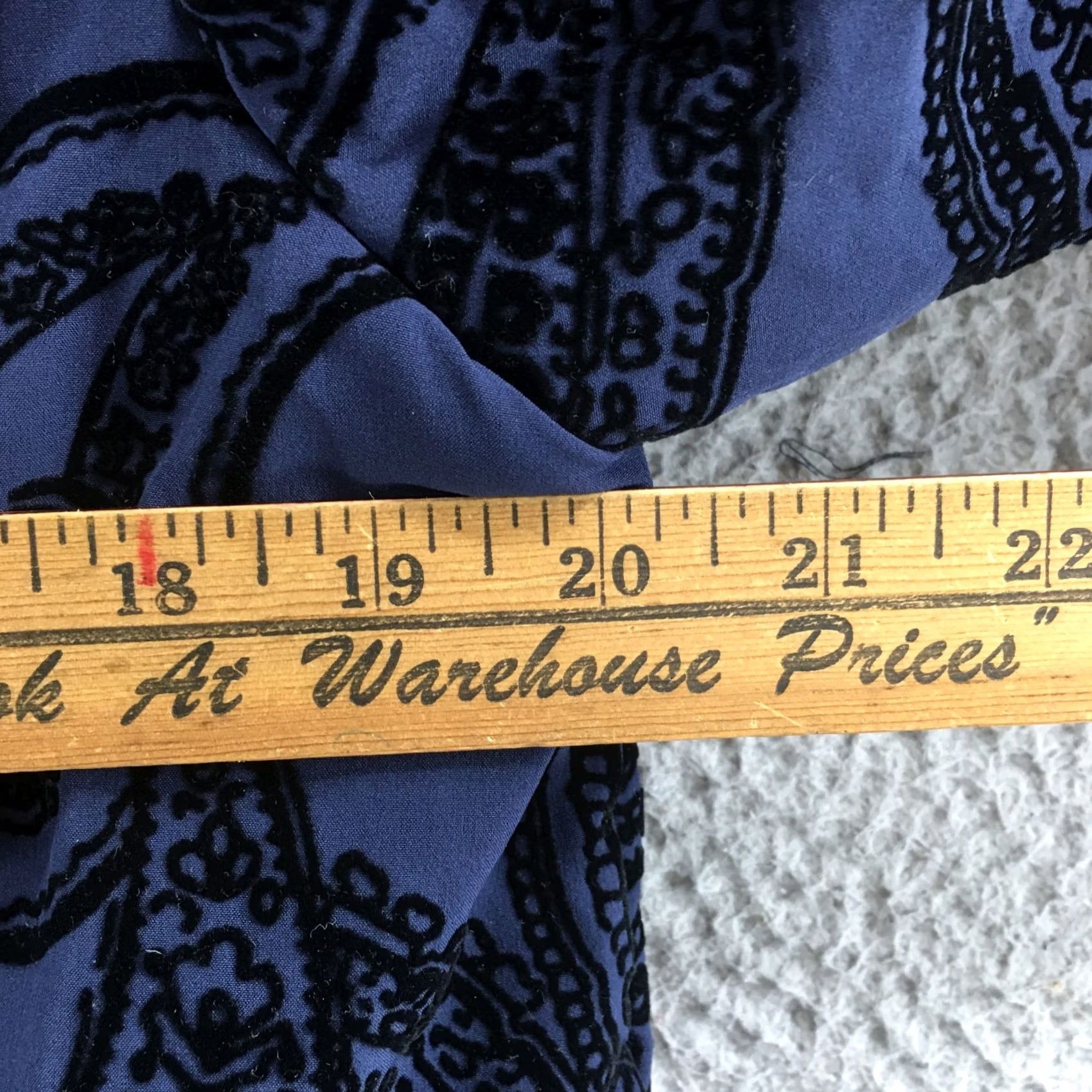 Vintage Zenergy by Chico's Jacket Womens 1 Navy Black Paisley Flocked Quilted Collared Shirt Size XS / US 0-2 / IT 36-38 - 7 Thumbnail