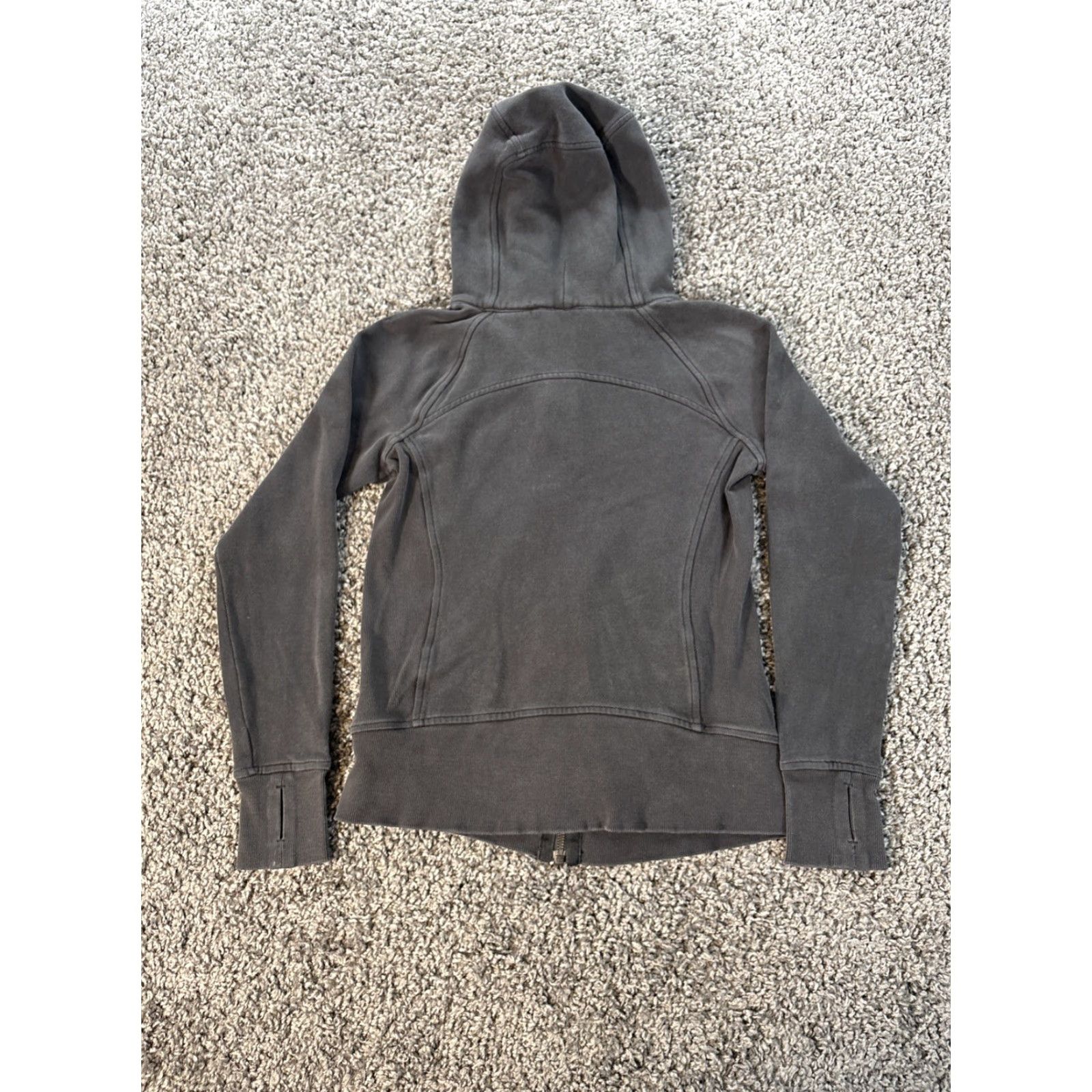 Lululemon Lululemon Scuba Hoodie Womens 4 Gray Full Zip Sweatshirt Hooded Fleece Logo Pockets Size S / US 4 / IT 40 - 7 Thumbnail