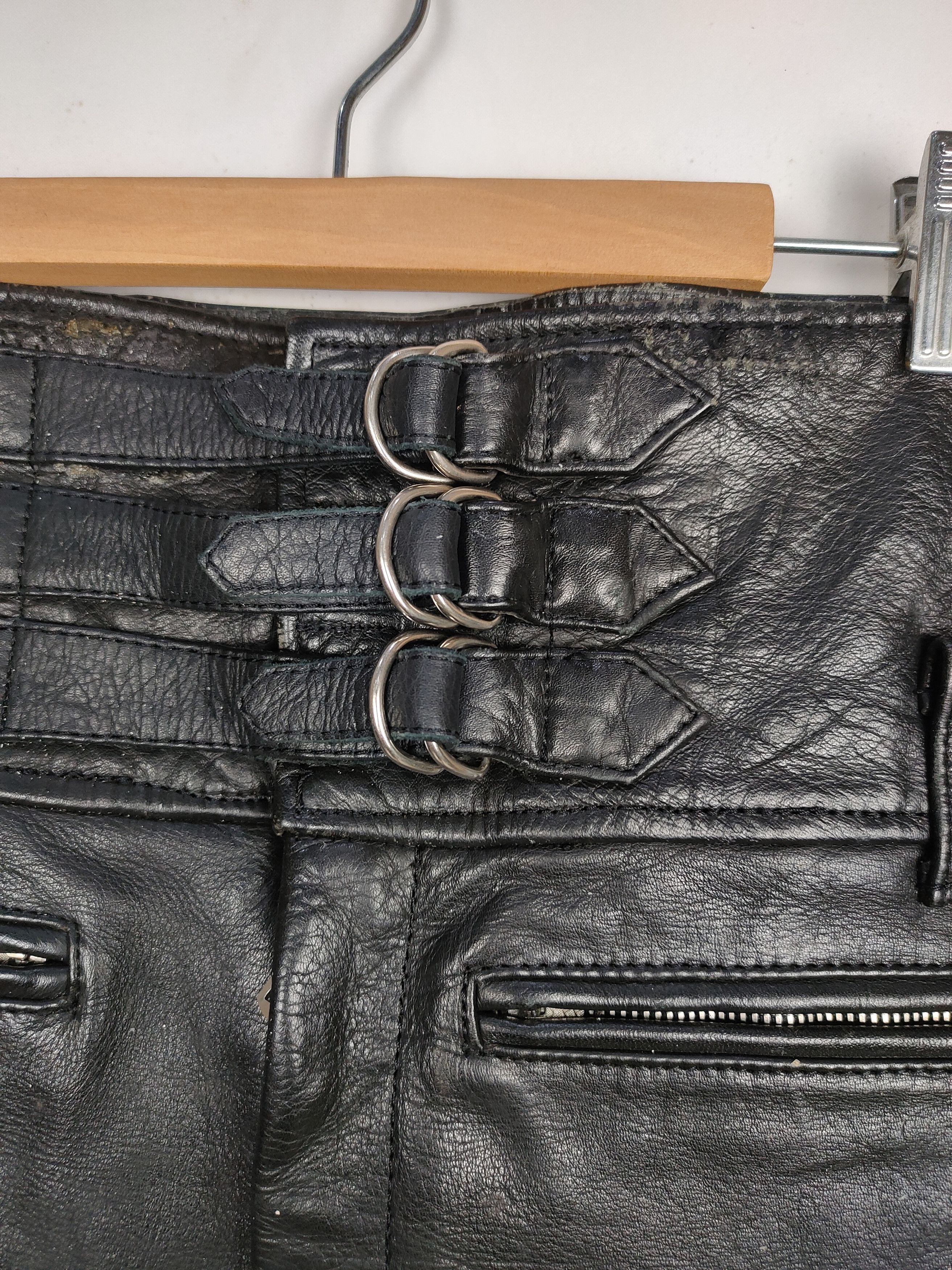 Leather × Vintage Vintage 90s Genuine Leather Rider Pant Size US 32 / EU 48 - 4 Thumbnail