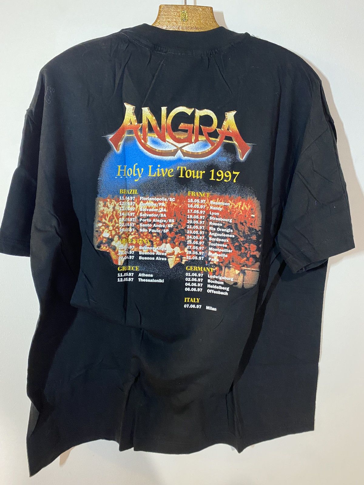 Band Tees × Vintage Vintage late 90s Angra holy lane tour shirt Size US L / EU 52-54 / 3 - 5 Thumbnail