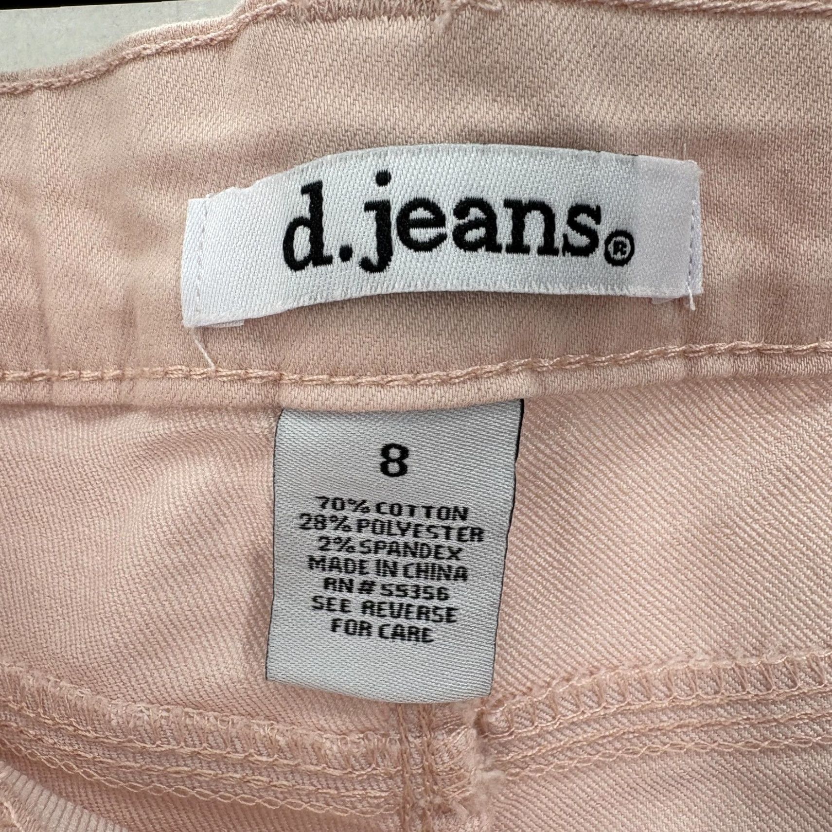 Vintage D. Jeans High Waist Ankle Jeans Womens 8 Pink Modern Fit Stretch Denim Preppy Size 30" / US 8 / IT 44 - 7 Thumbnail